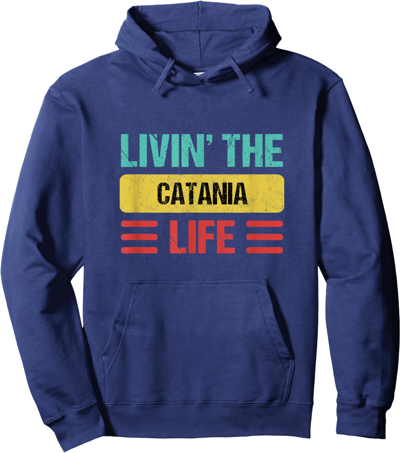 Catania Italy Hoodie - Hoodie | Navy