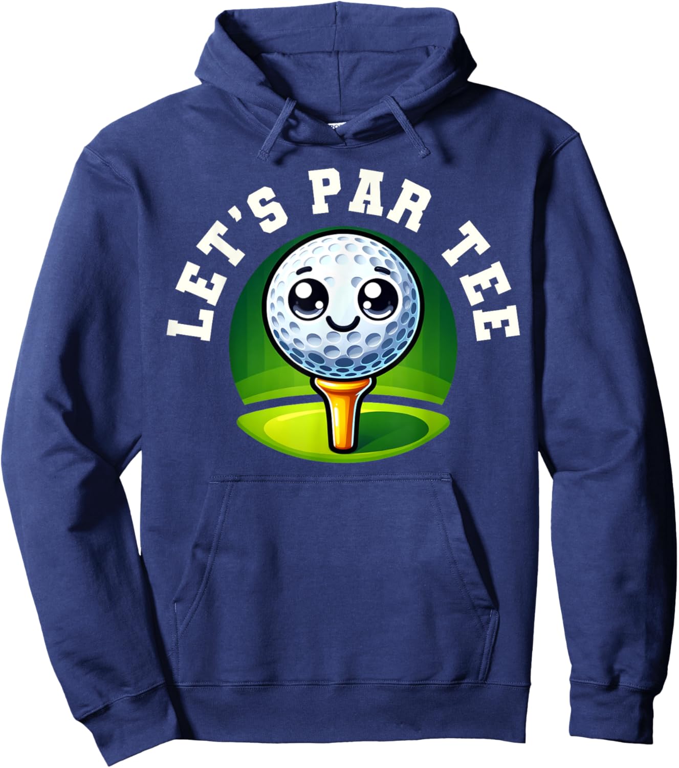 Funny Kids Golf Graphic - Let's Par Hoodie - Hoodie | Navy