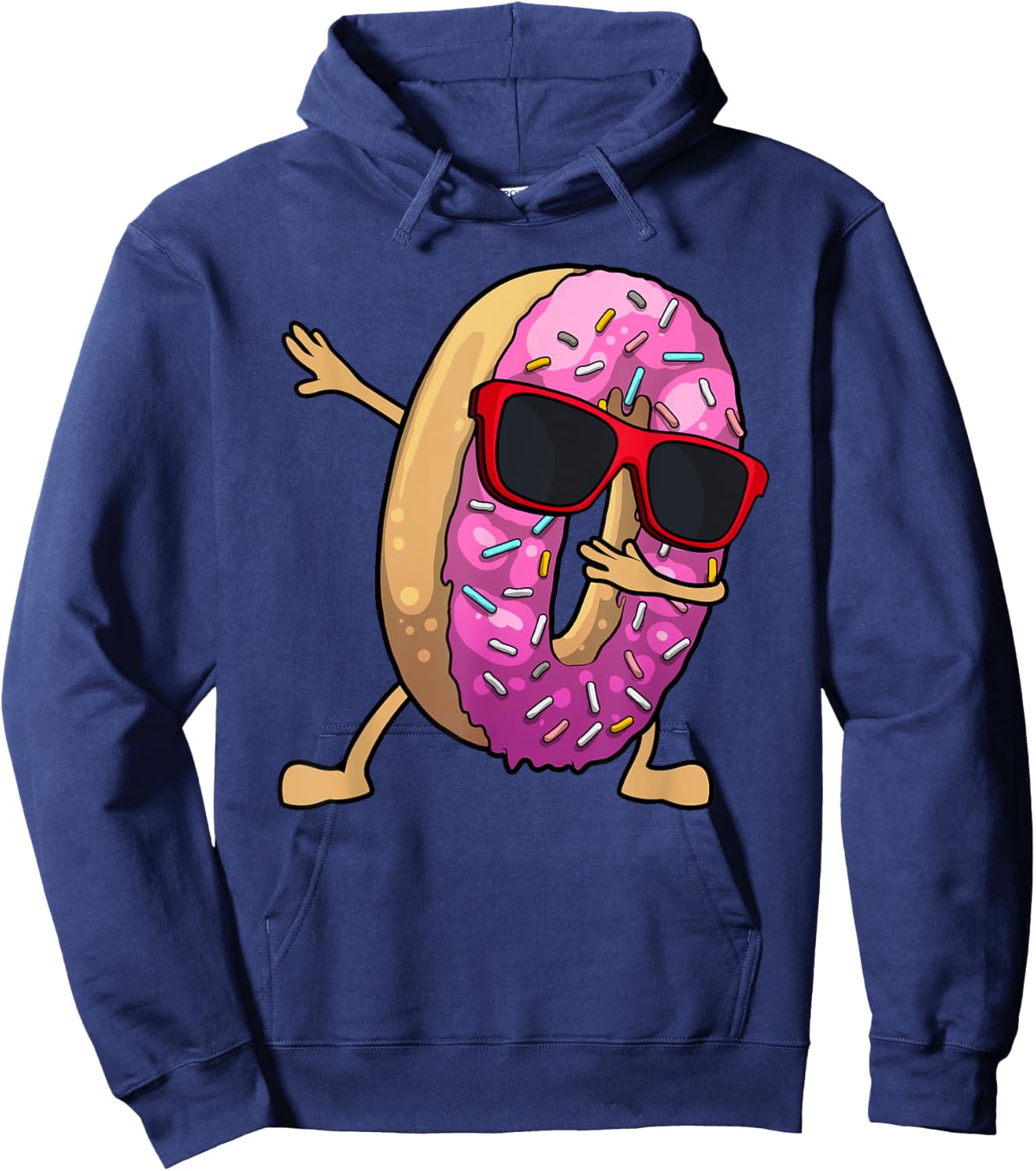 Donut Art Women Kids Dabbing Doughnut Donut Lover Hoodie - Hoodie | Navy