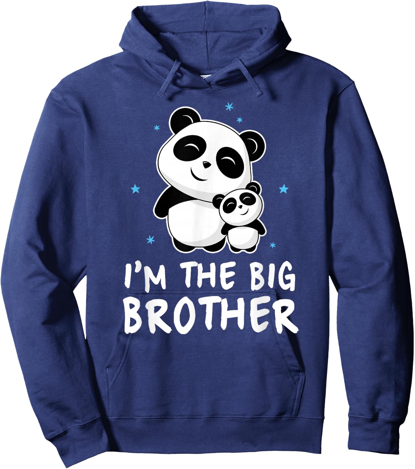I'm The Big Brother Gift Shirt Cute Panda Pandas Siblings Hoodie - Hoodie | Navy