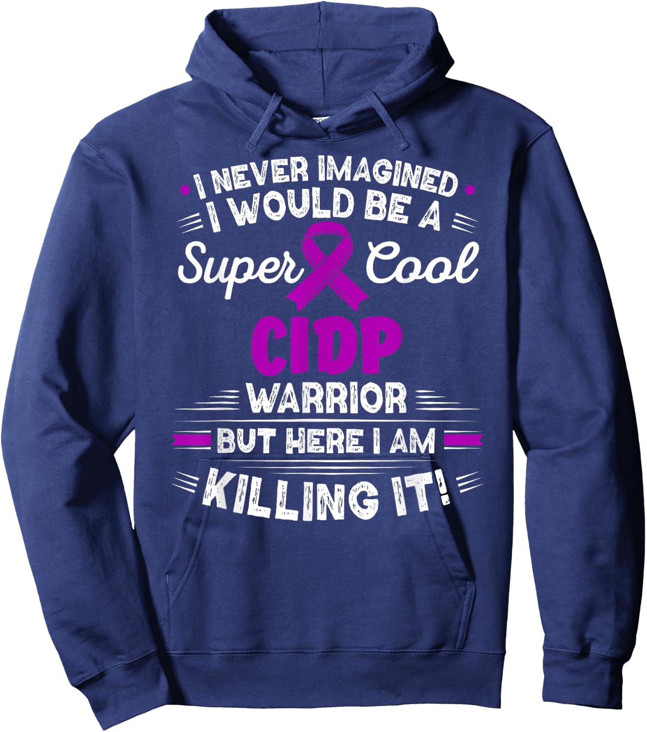Chronic Inflammatory Demyelinating Polyneuropathy CIDP Hoodie - Hoodie | Navy