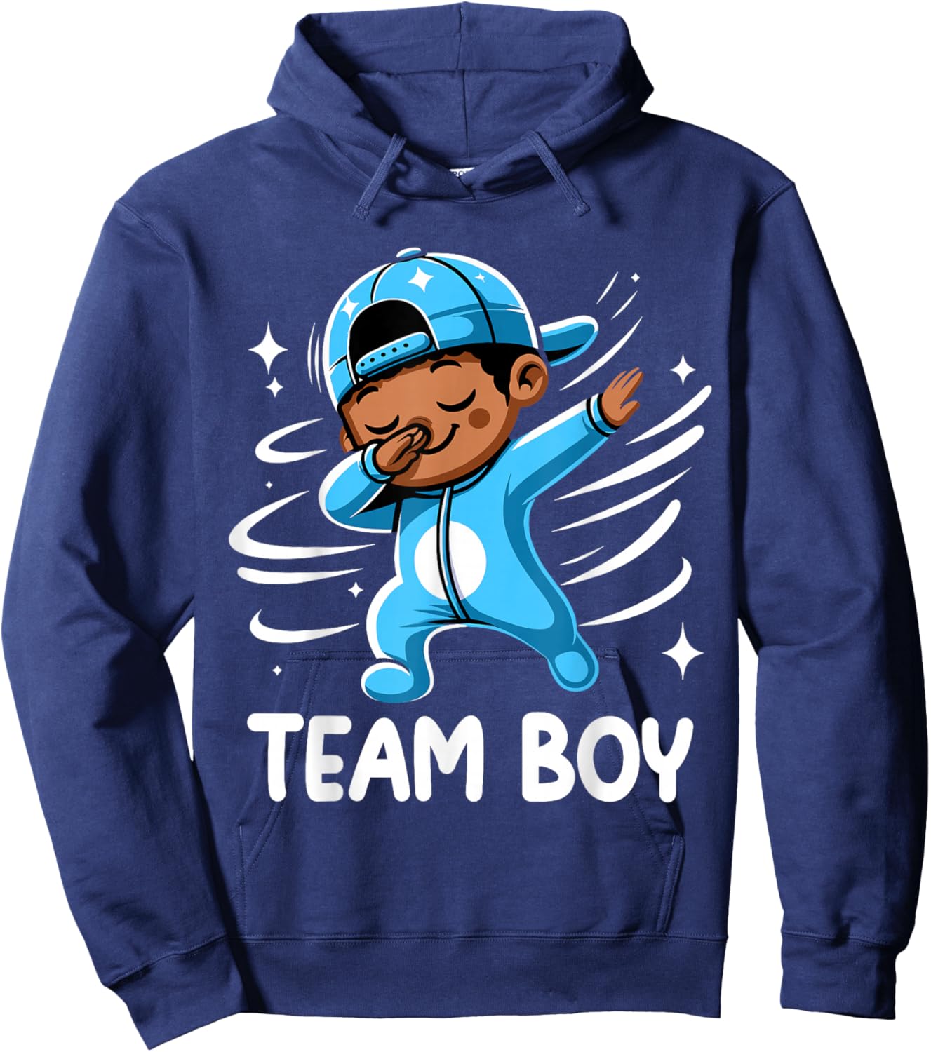 Gender Reveal Party Team Boy Baby Announcement Hoodie - Hoodie | Navy