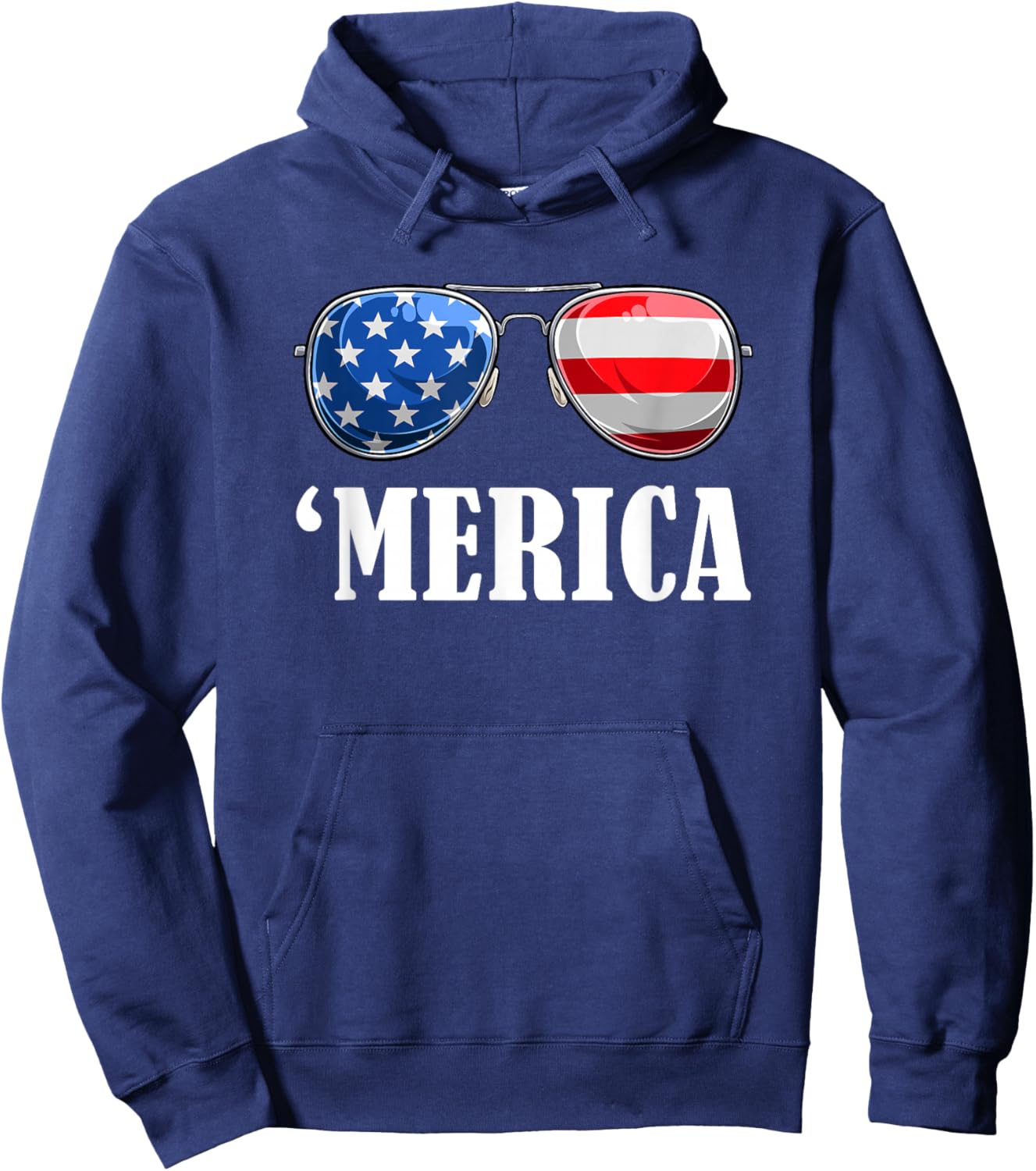 4th July America Independence Day Patriot USA & Hoodie - Hoodie | Navy