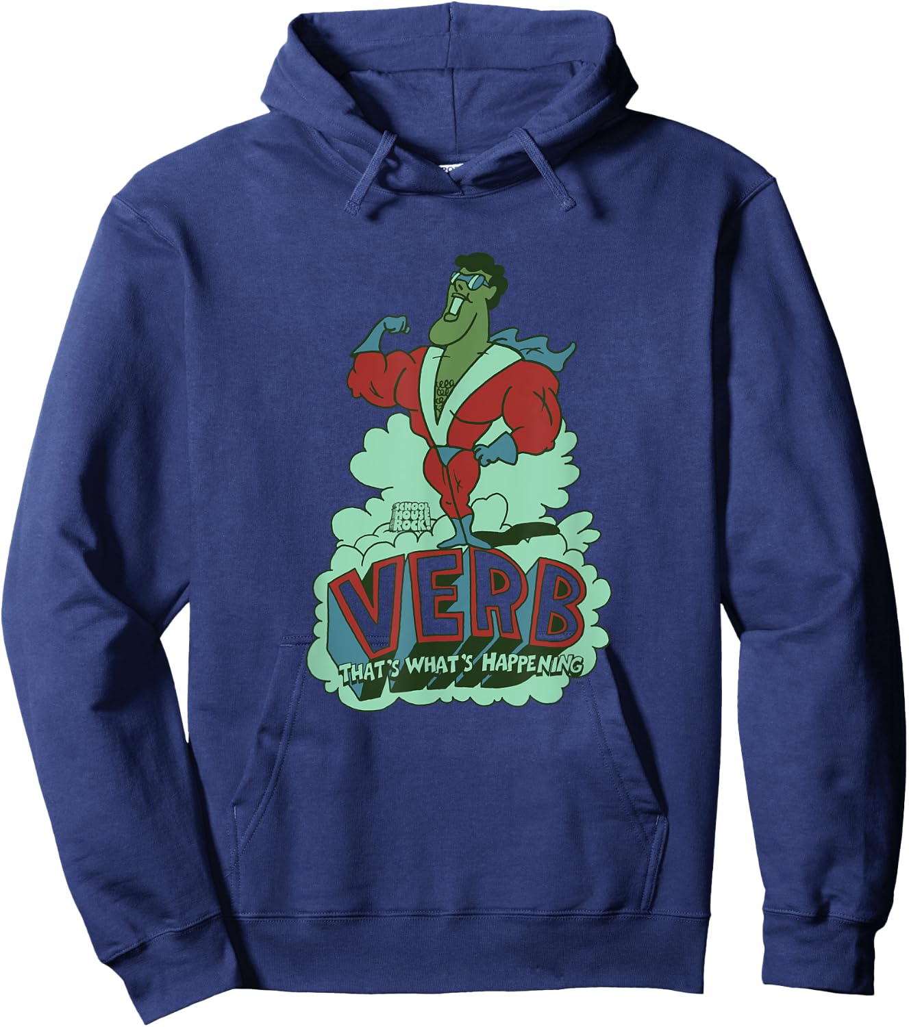 Ripple Junction x Ripple Junction x Schoolhouse Rock Verb Hoodie - Hoodie | Navy
