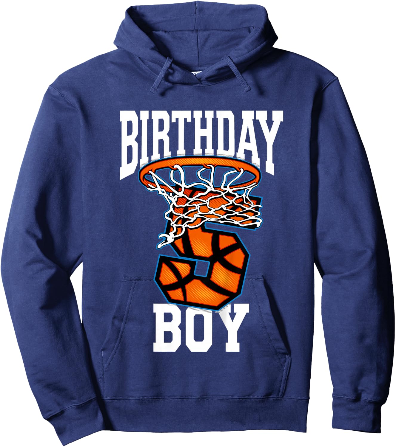 Kids 5th Birthday | Basketball Shirt For Boy | 5 Years Old Hoodie - Hoodie | Navy