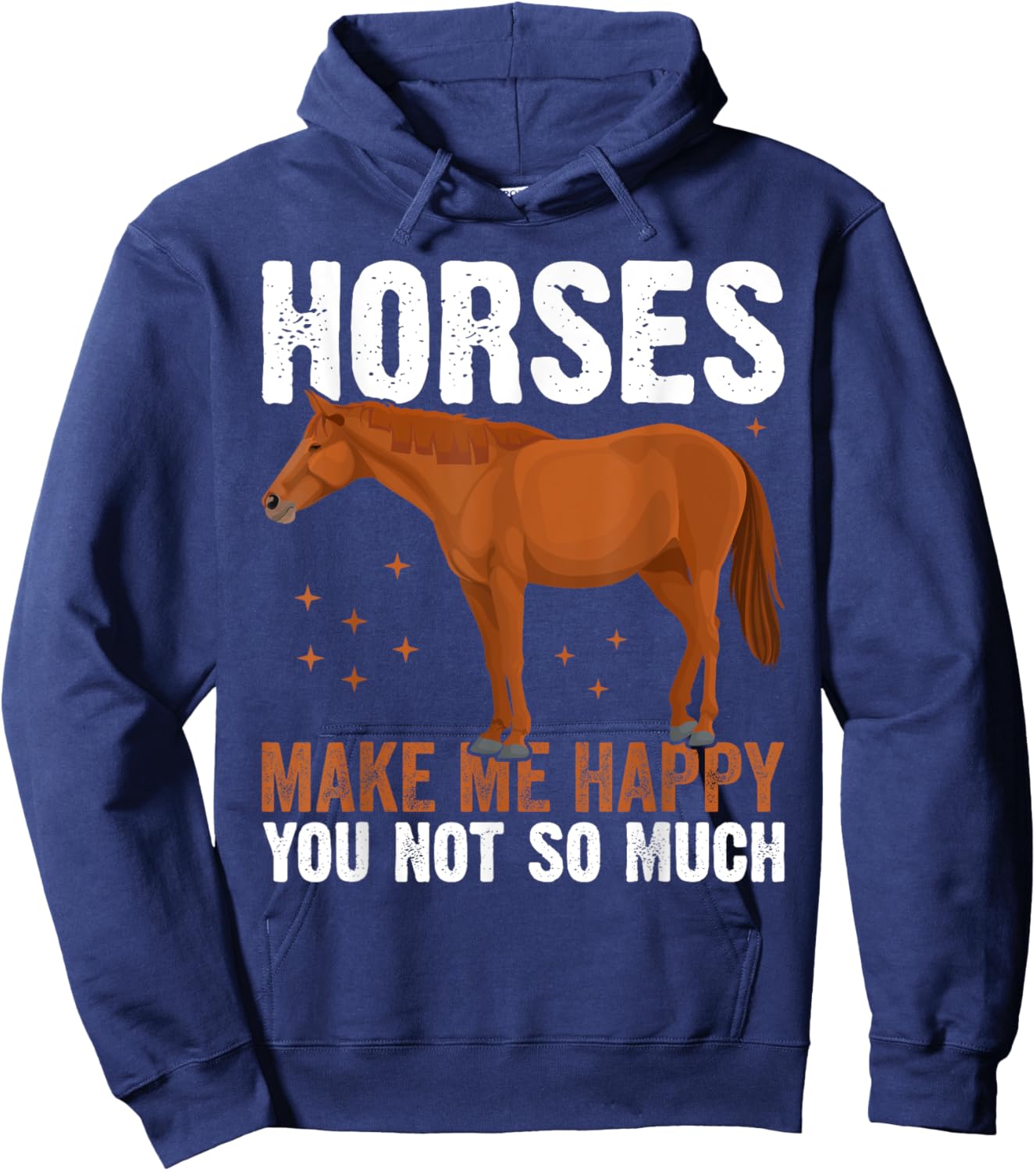 Funny Horses Saying Horse Riding Hoodie - Hoodie | Navy