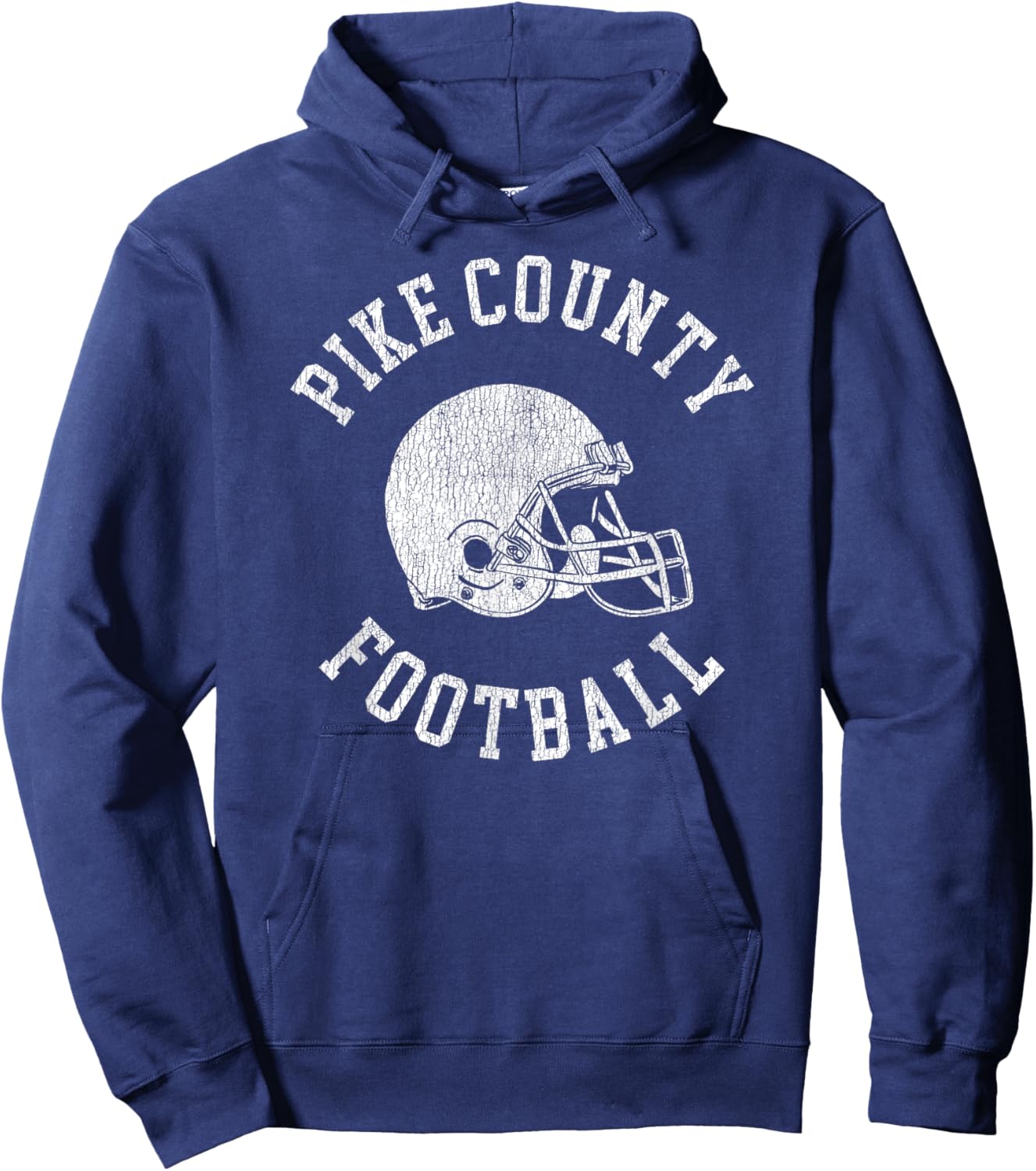 Pike County Football Throwback Football Helmet Retro Hoodie - Hoodie | Navy