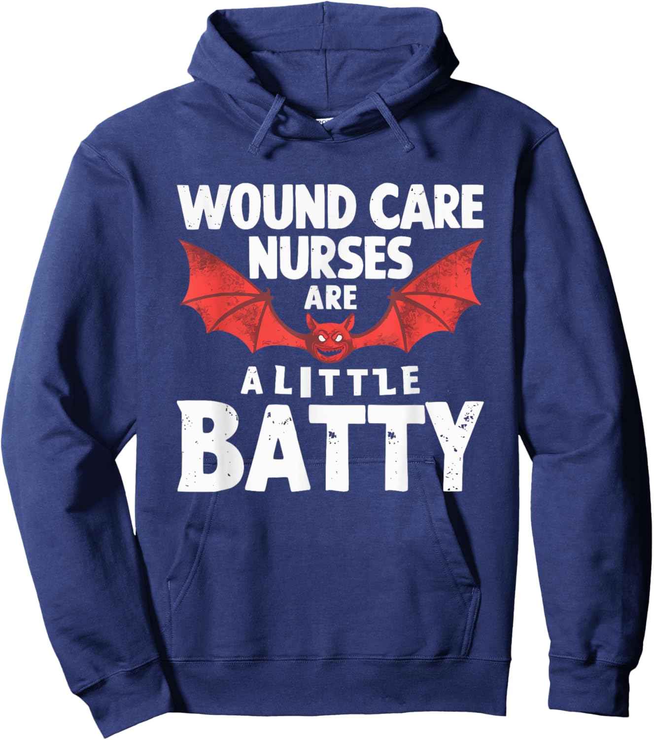 Halloween Wound Care Nurse Spooky Nursing Trick Or Treat Hoodie - Hoodie | Navy