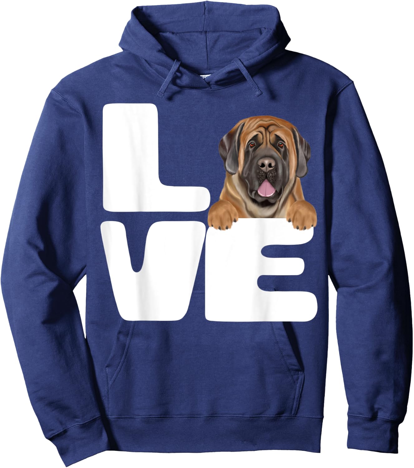 I Love My Mastiff Dog Lover Women Kids Hoodie - Hoodie | Navy