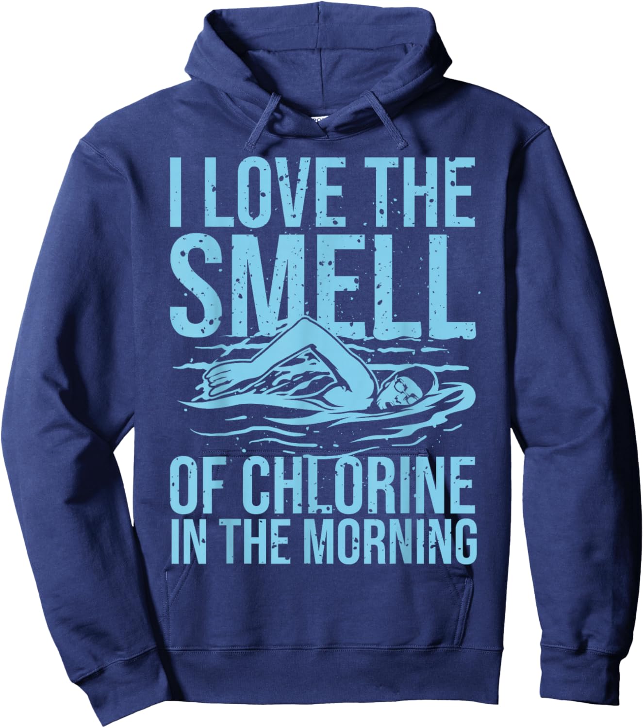 Cool Swimming Design For Kids Men Women Freestyle Swimming Hoodie - Hoodie | Navy
