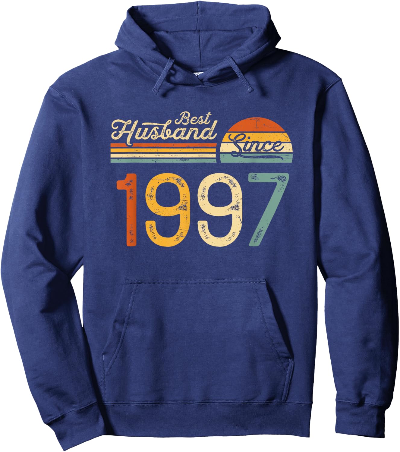 28th wedding anniversary 28 years - Best Husband Since 1997 Hoodie - Hoodie | Navy