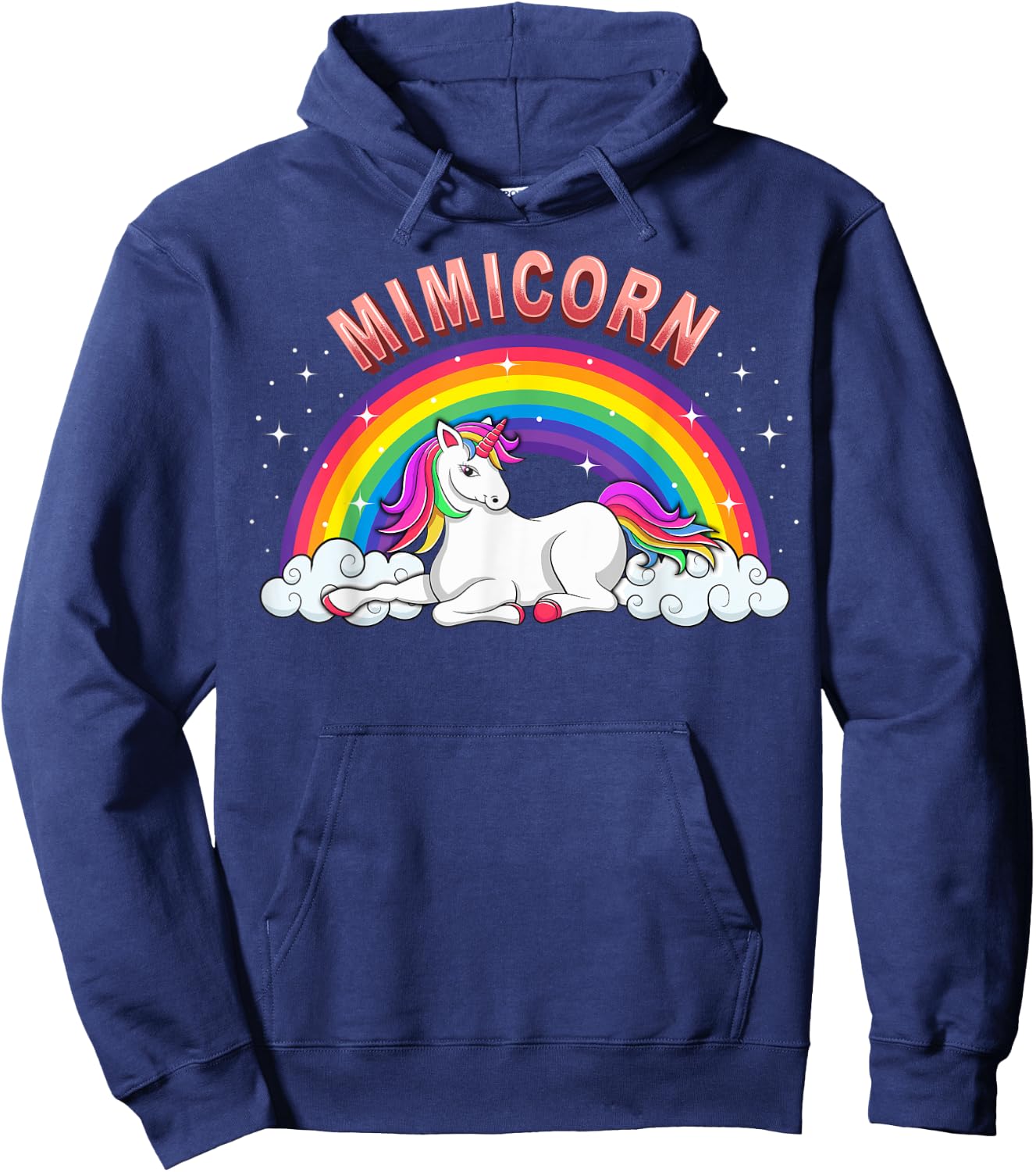 Mimicorn Shirt Mimi Unicorn Cute Graphic Hoodie - Hoodie | Navy