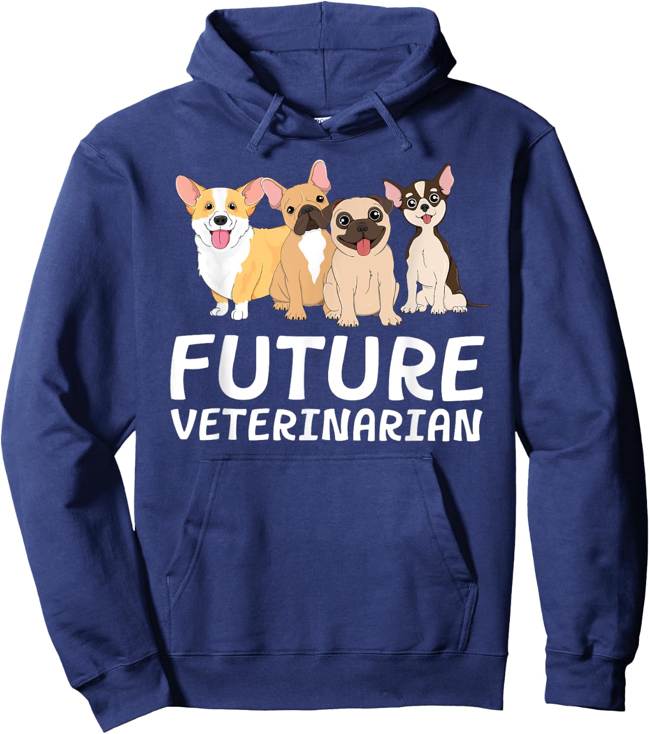 Future Veterinarian Vet Tech Student Graduation Dogtor Dog Hoodie - Hoodie | Navy