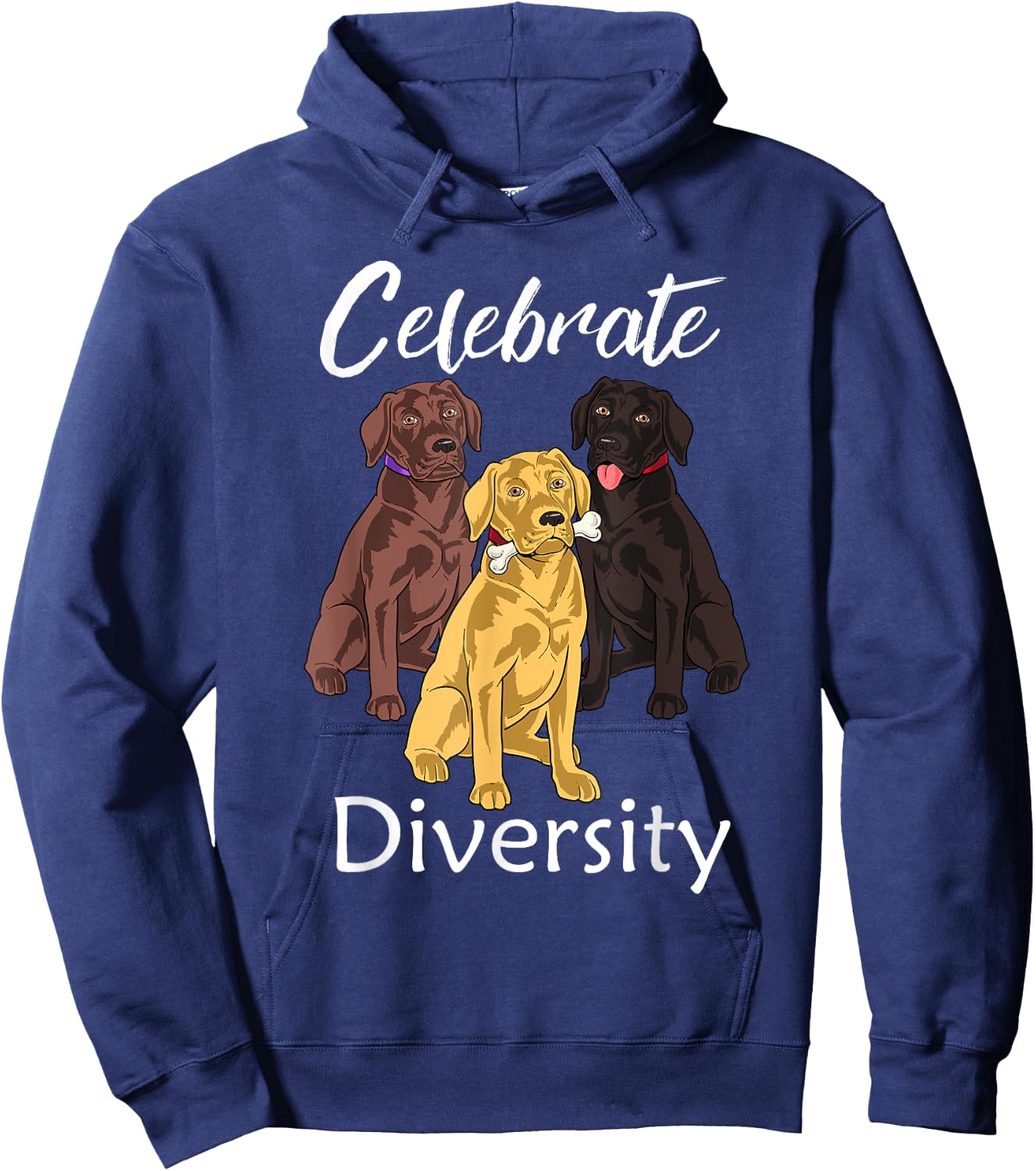Labrador Retriever Diversity Gift Yellow Lab Gift Hoodie - Hoodie | Navy