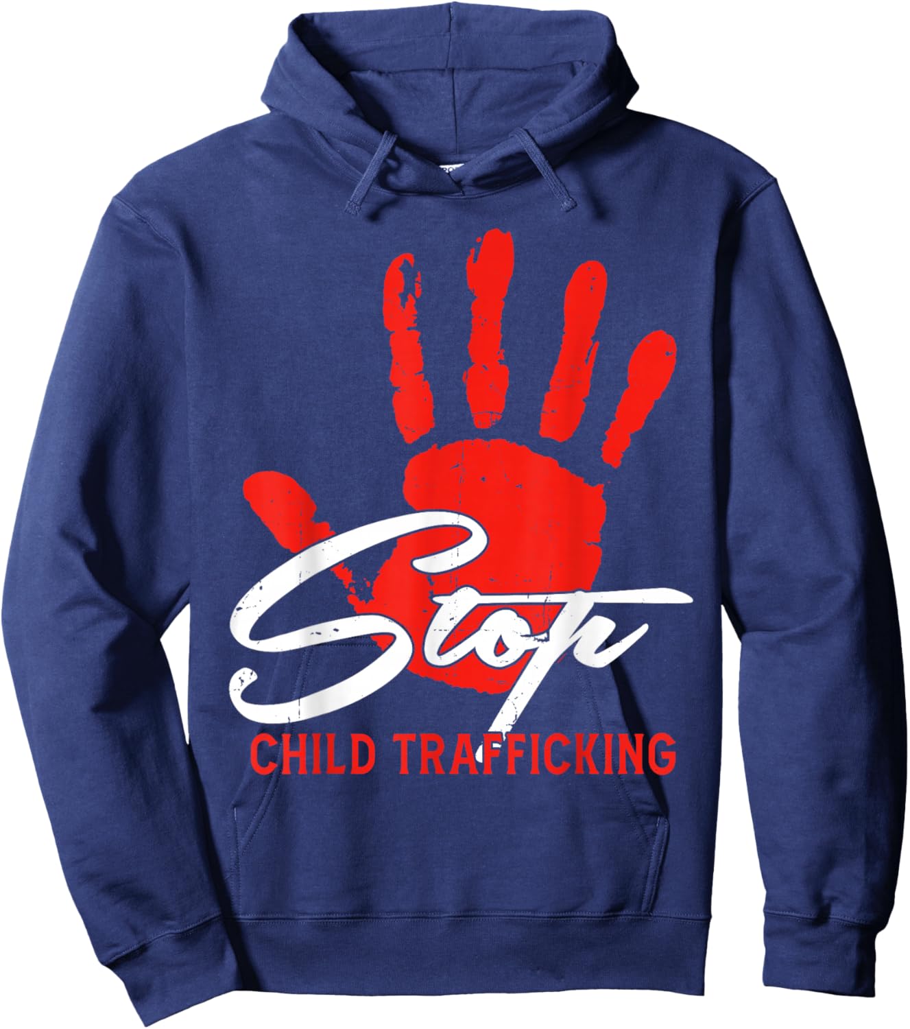 Stop Child Trafficking Save The Kids Anti Modern Slavery Hoodie - Hoodie | Navy