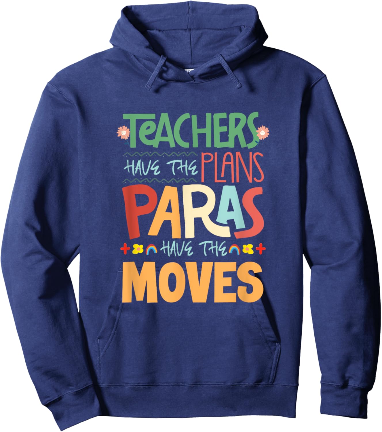 Paraeducator SPED Teacher Paraprofessional Paraeducator Hoodie - Hoodie | Navy