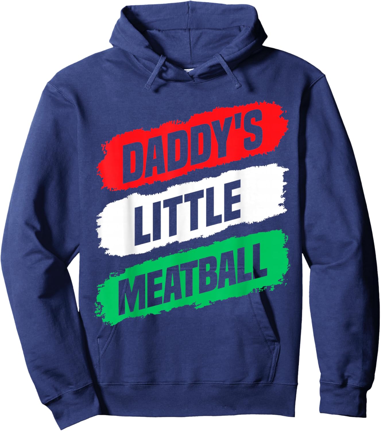 Daddy's Little Meatball Funny for Boys Girls Matching Family Hoodie - Hoodie | Navy