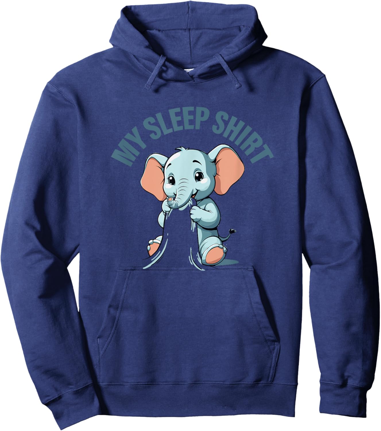 My Sleep Shirt Elephant Pyjamas Pajamas Nightshirt Elephant Hoodie - Hoodie | Navy