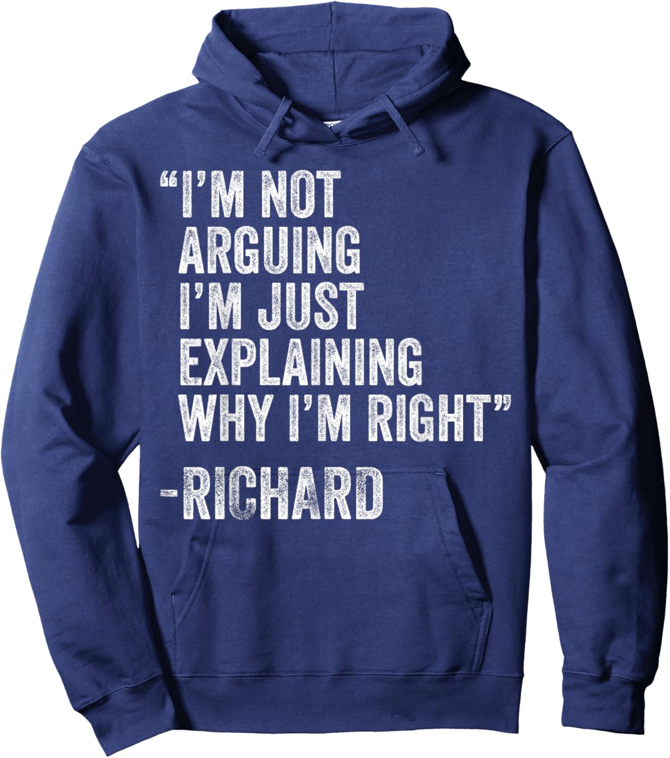 RICHARD Quote Funny Birthday Custom Name Idea Engineer Hoodie - Hoodie | Navy