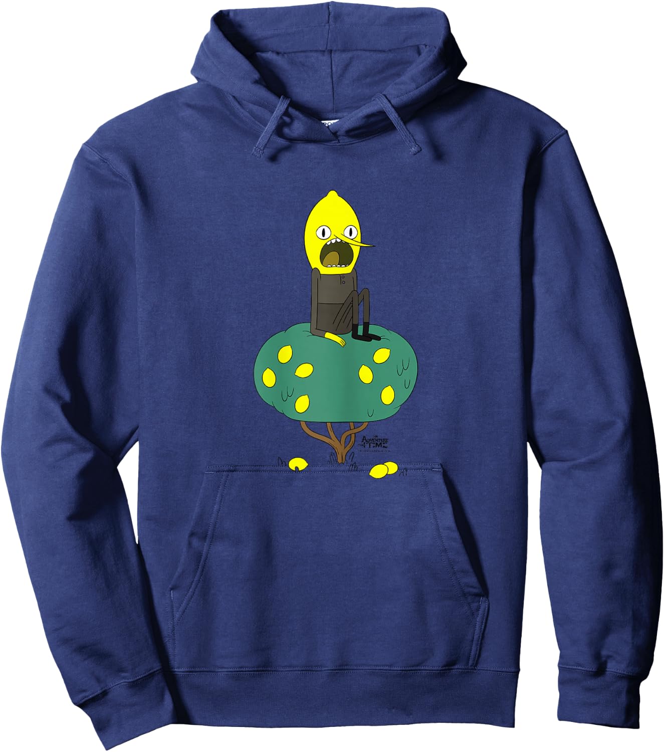 Adventure Time Lemongrab Tree Hoodie - Hoodie | Navy