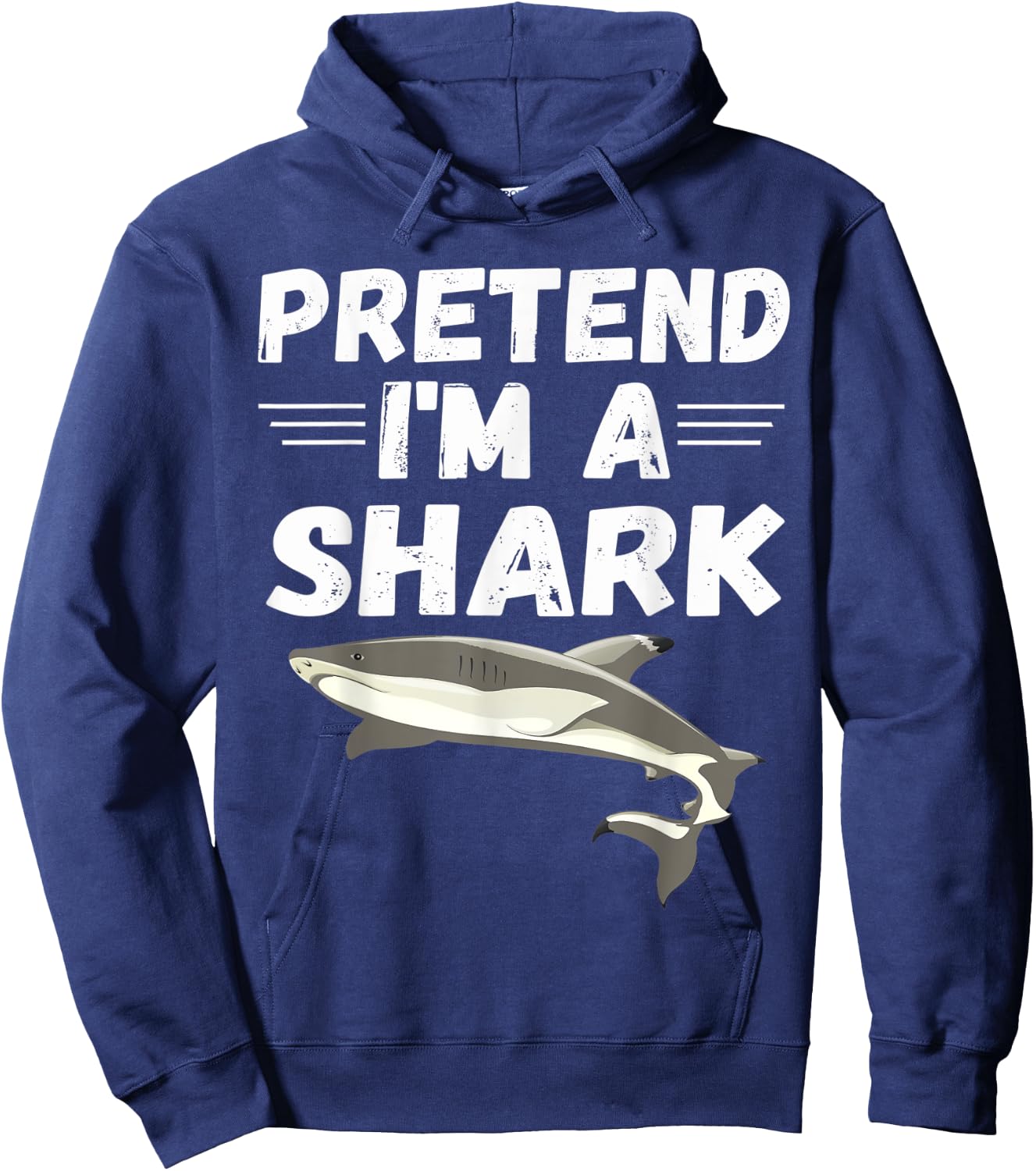 Pretend I'm A Shark Shirt Cute Costume Gifts Hoodie - Hoodie | Navy