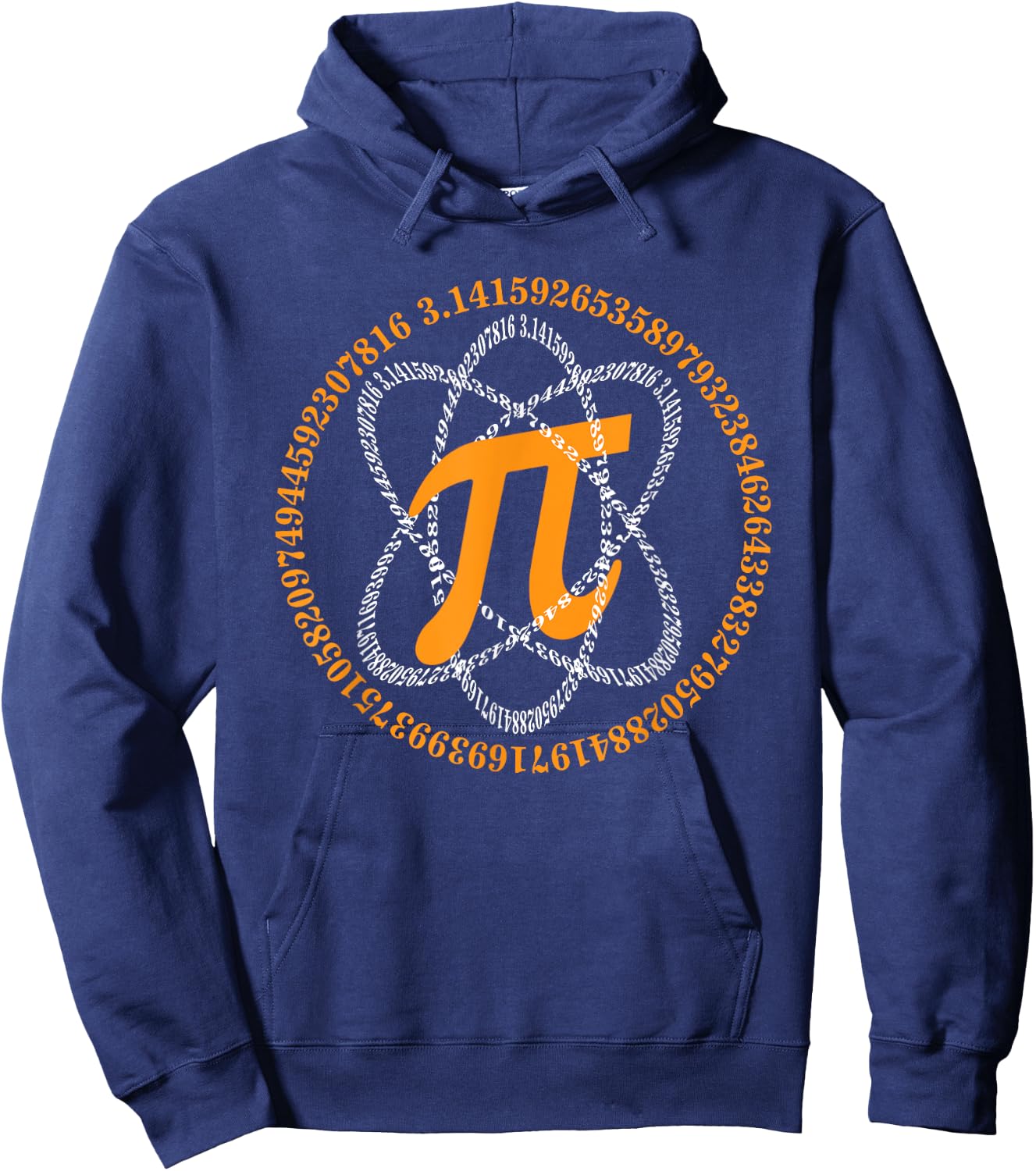 Math Pi Shirt Atom Pi Symbol Pi Day Science Math Teacher Hoodie - Hoodie | Navy