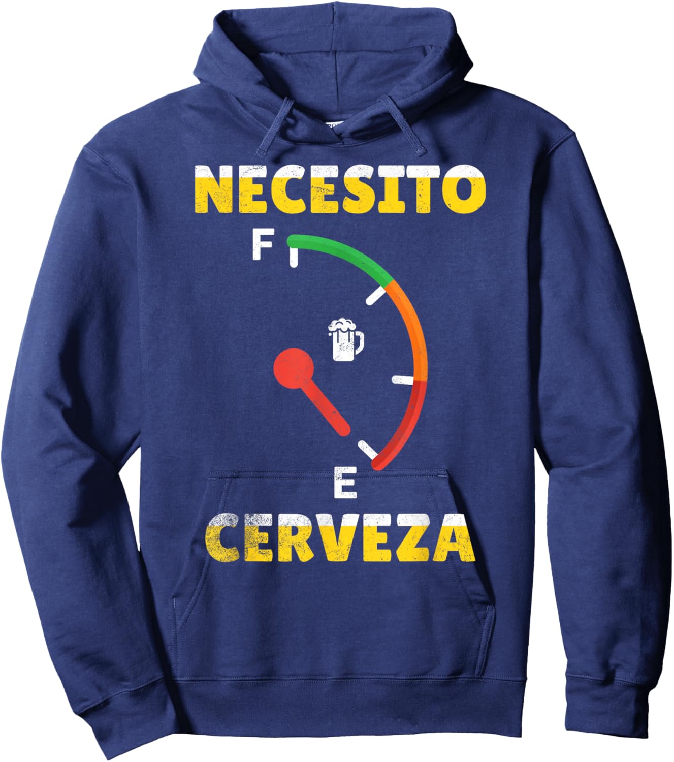 I Need Beer Necesito Cerveza In Spanish Funny Cinco De Mayo Hoodie - Hoodie | Navy