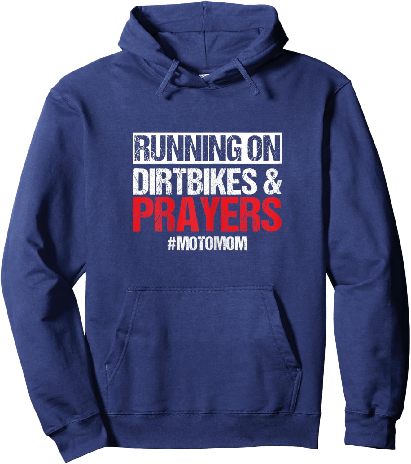 Dirt Bike Motorcycle Motomom Mother Mama Motorsport Biker Hoodie - Hoodie | Navy