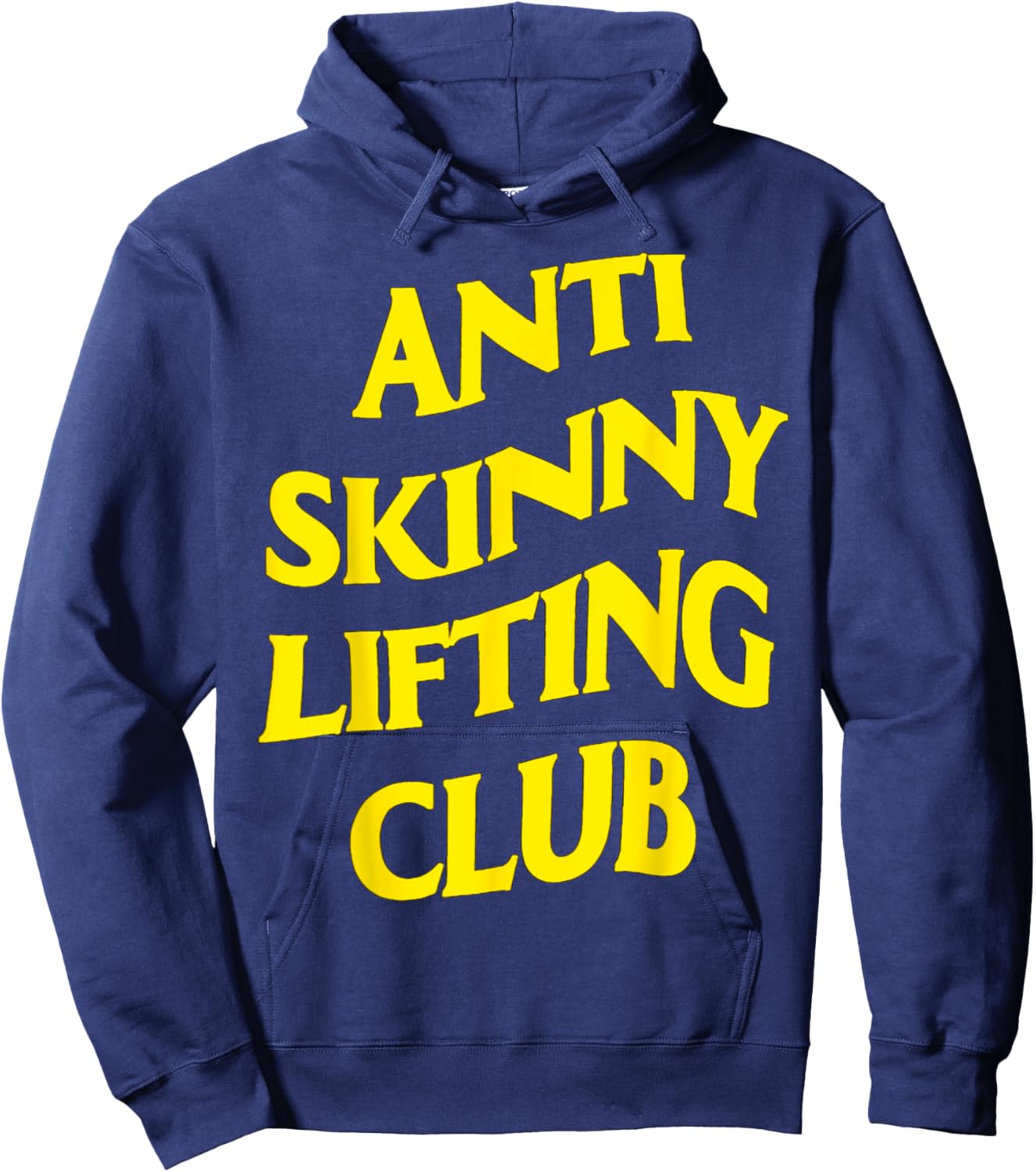 Anti Skinny Lifting Club Weightlifting Bodybuilding Fitness Hoodie - Hoodie | Navy