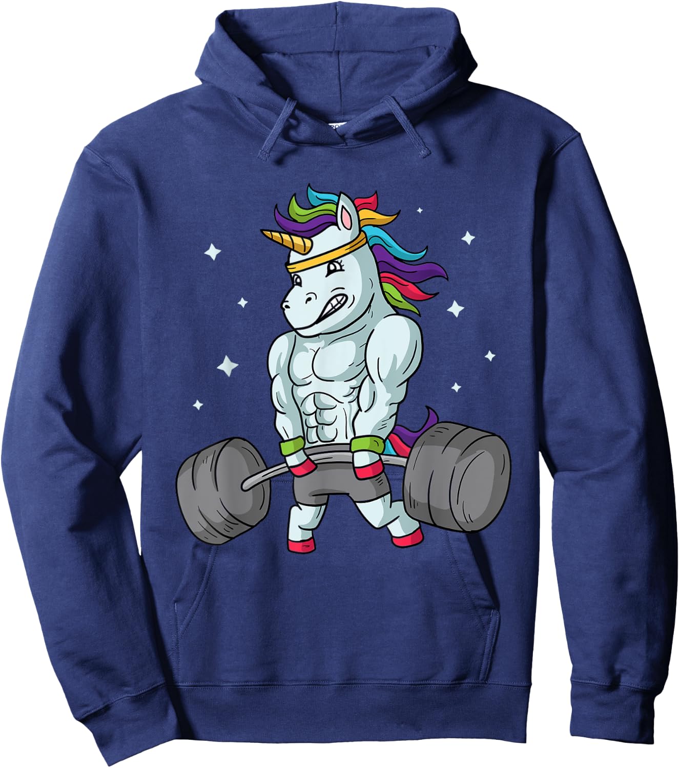 Weightlifting Unicorn - Funny Deadlift & Gym Gift Hoodie - Hoodie | Navy