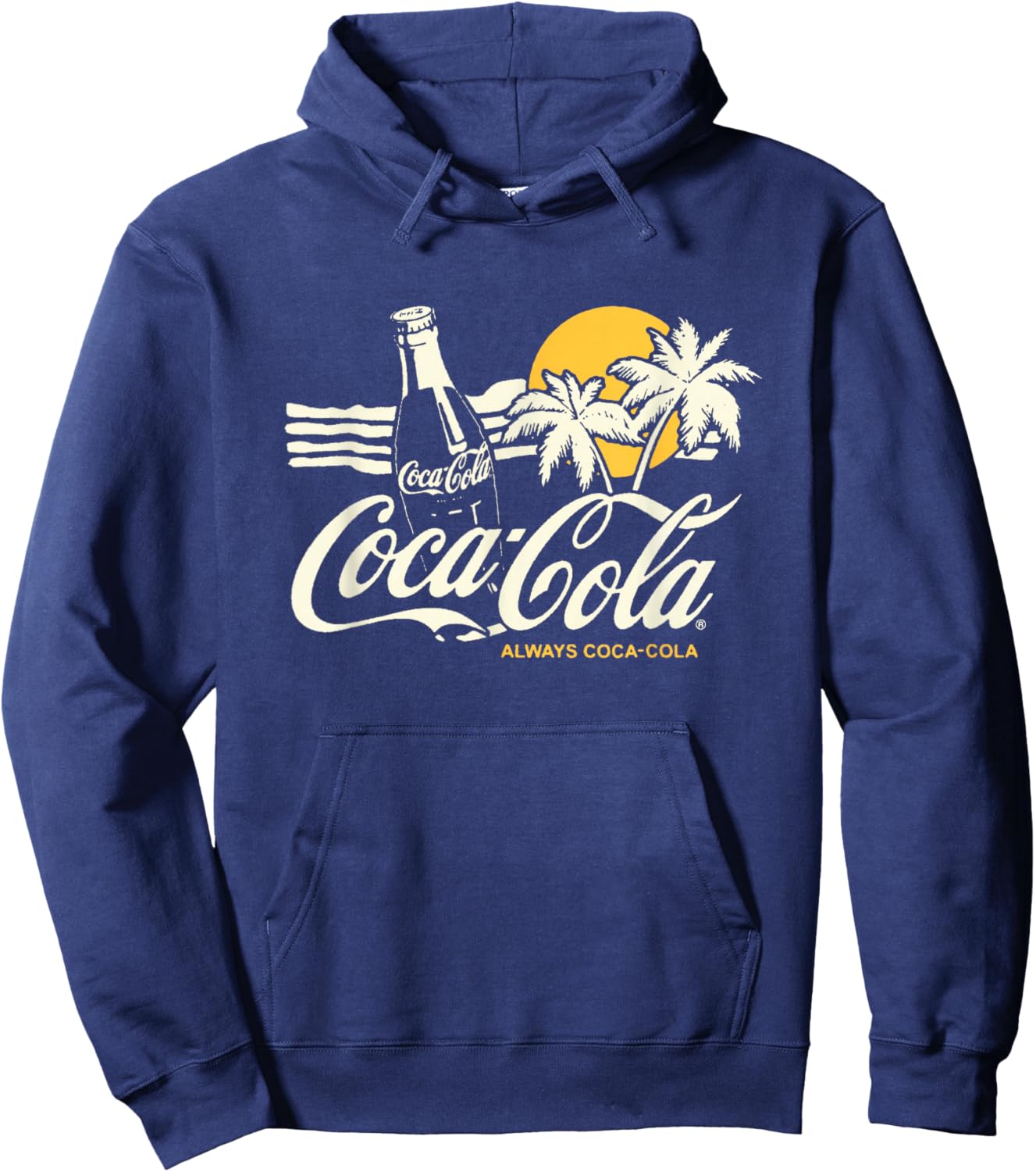 Coca-Cola Always Coca-Cola Beach Sunset Vintage Hoodie - Hoodie | Navy