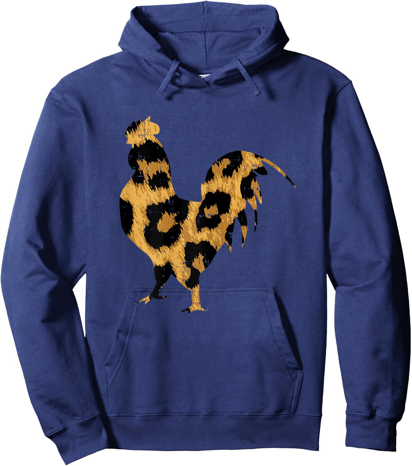 Leopard Print Cheetah Chicken Farm Farmer Women Girls Gift Hoodie - Hoodie | Navy