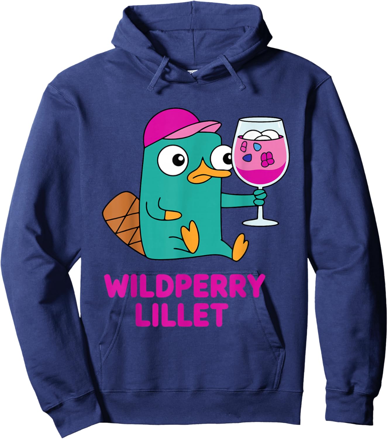 Lustiges Schnabeltier Wildpeery Lillet - Cocktail Party Hoodie - Hoodie | Navy