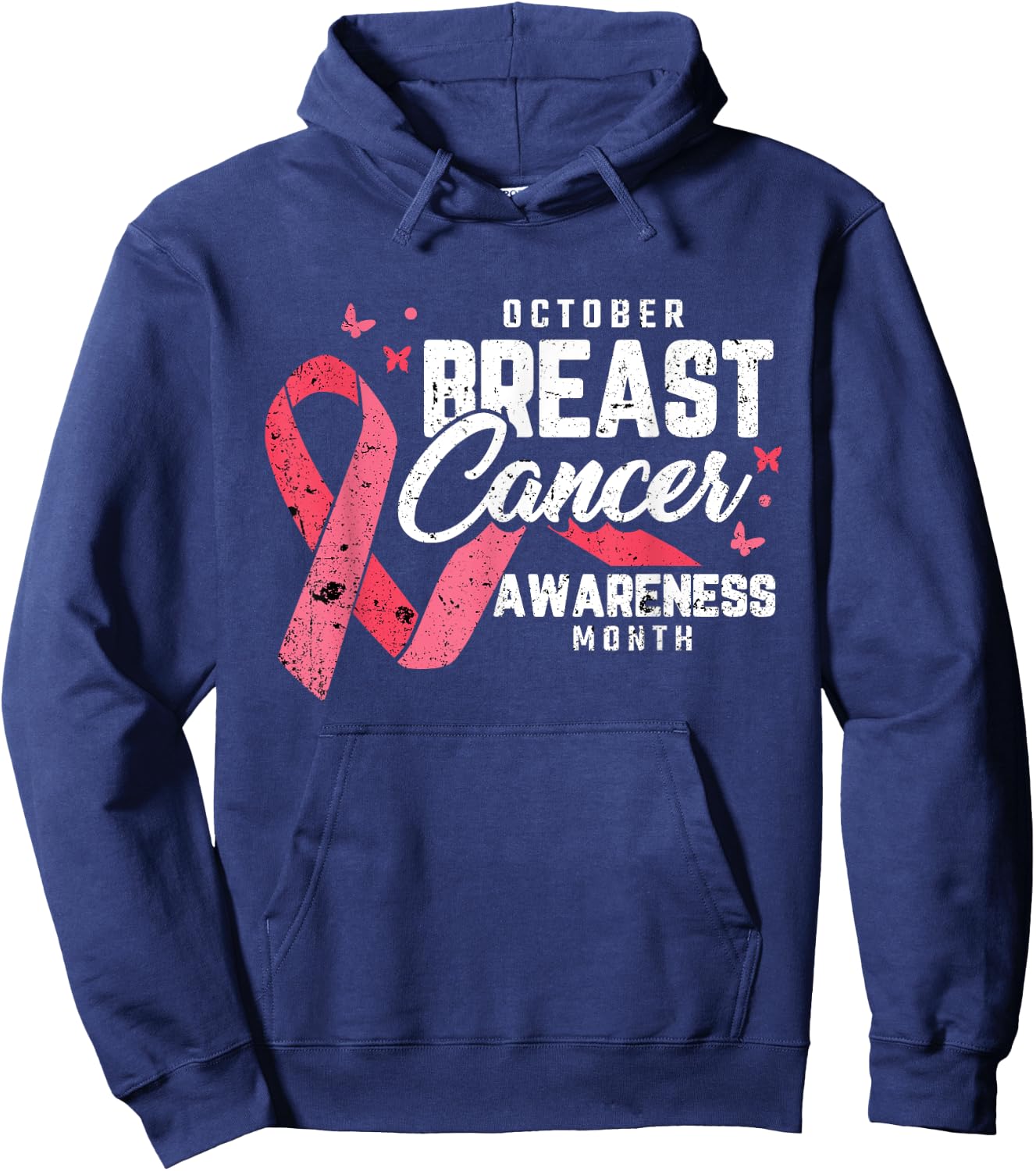 Breast Cancer Awareness Month October Inspirational Gifts Hoodie - Hoodie | Navy