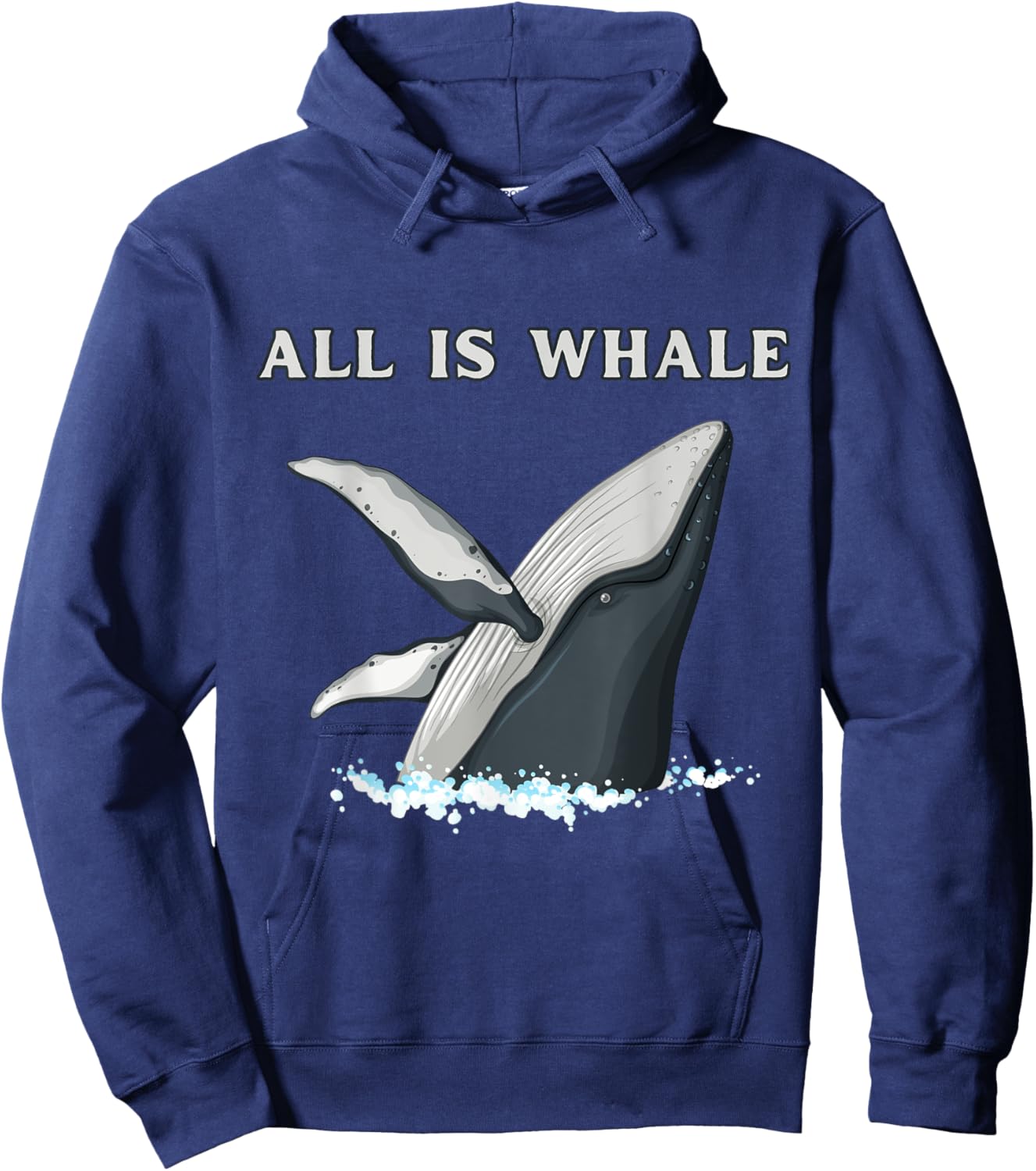 Funny All Is Whale Ocean Life Orca Lovers Hoodie - Hoodie | Navy