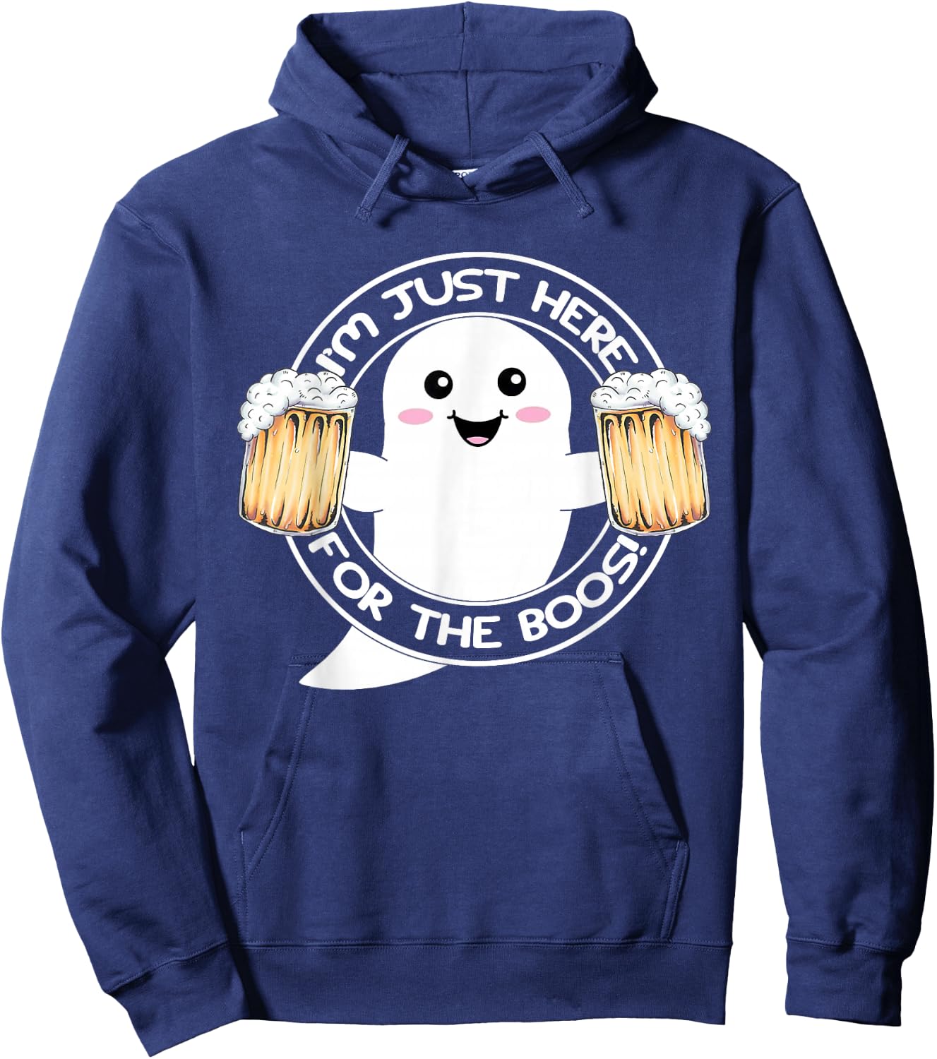 Im Just Here For The Boos I Ghost Adventures For Ghoul Hoodie - Hoodie | Navy