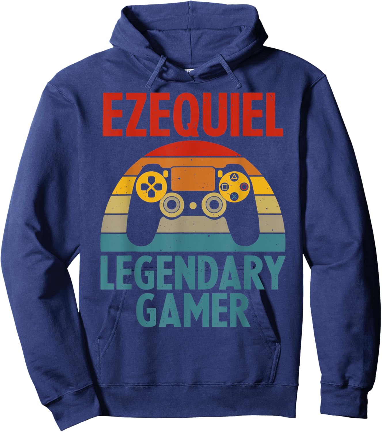 EZEQUIEL Gift Name Personalized Funny Gaming Geek Birthday Hoodie - Hoodie | Navy
