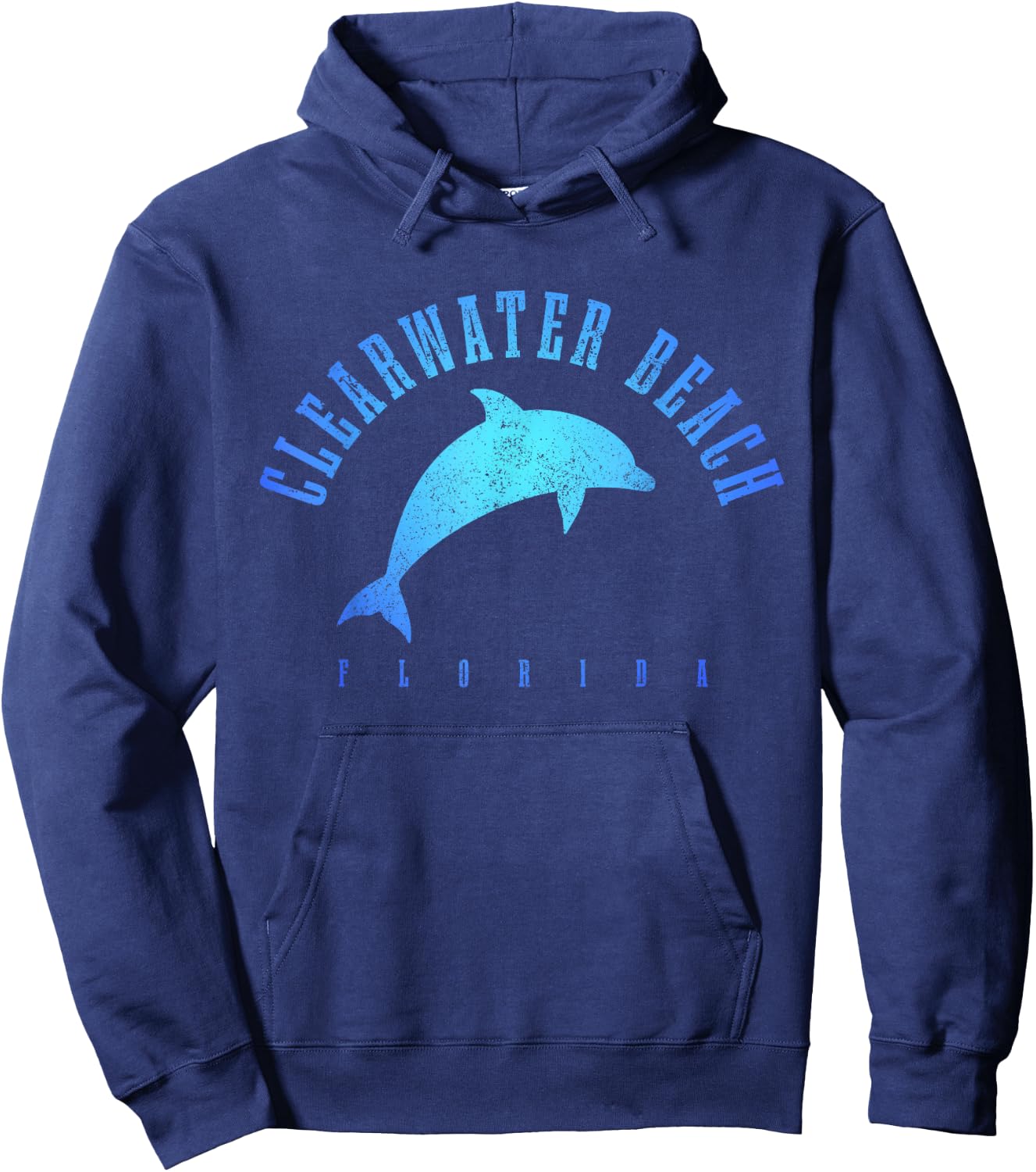 Clearwater Beach Florida FL Dolphin Vacation Souvenir Hoodie - Hoodie | Navy