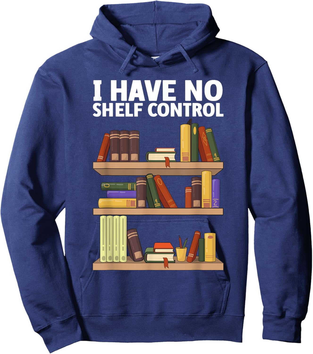 Funny Book Lover Art Women Bookworm Novel Librarian Hoodie - Hoodie | Navy