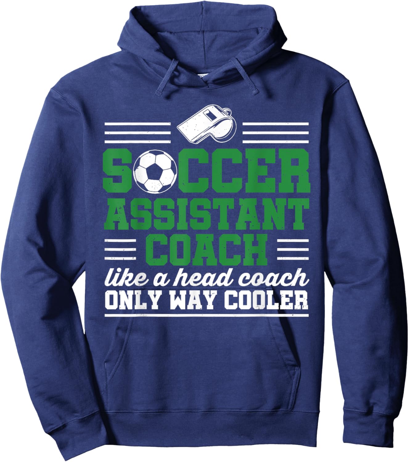 Soccer Assistant Coach Funny Soccer Goalie Goalkeeper Hoodie - Hoodie | Navy
