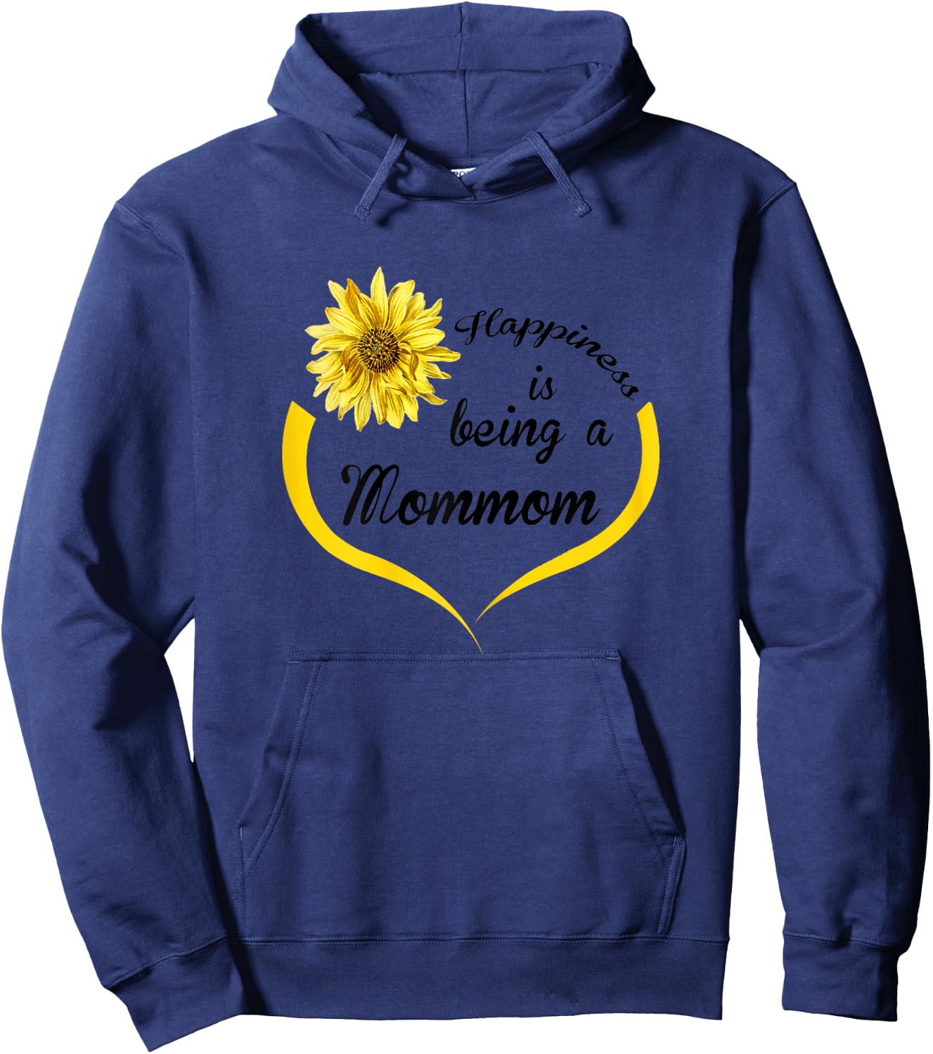 Mommom Gift: Happiness Is Being A Mommom Hoodie - Hoodie | Navy