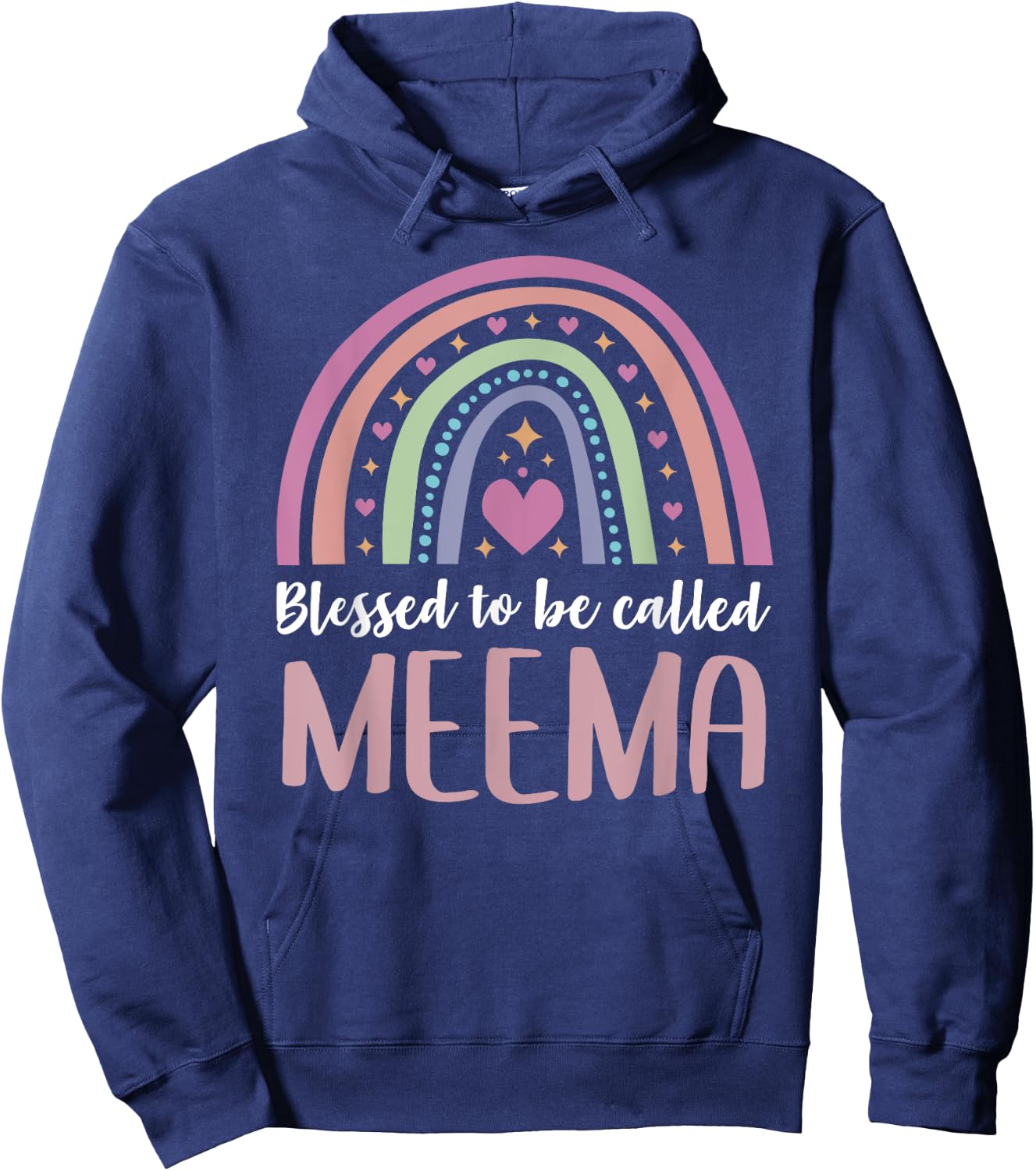 Blessed to be called Meema idea Mother's Day Meema Hoodie - Hoodie | Navy