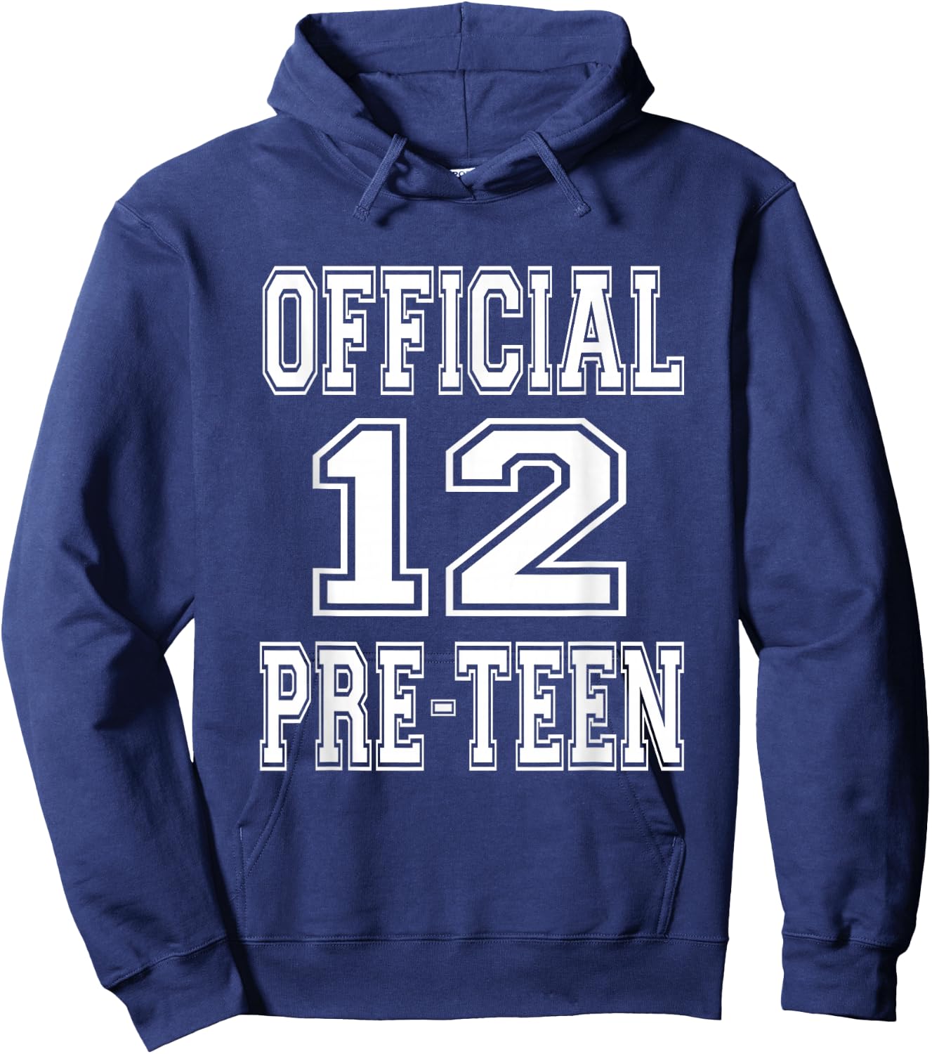 Official 12 Preteen 12th Birthday Gift Boys And Girls Hoodie - Hoodie | Navy