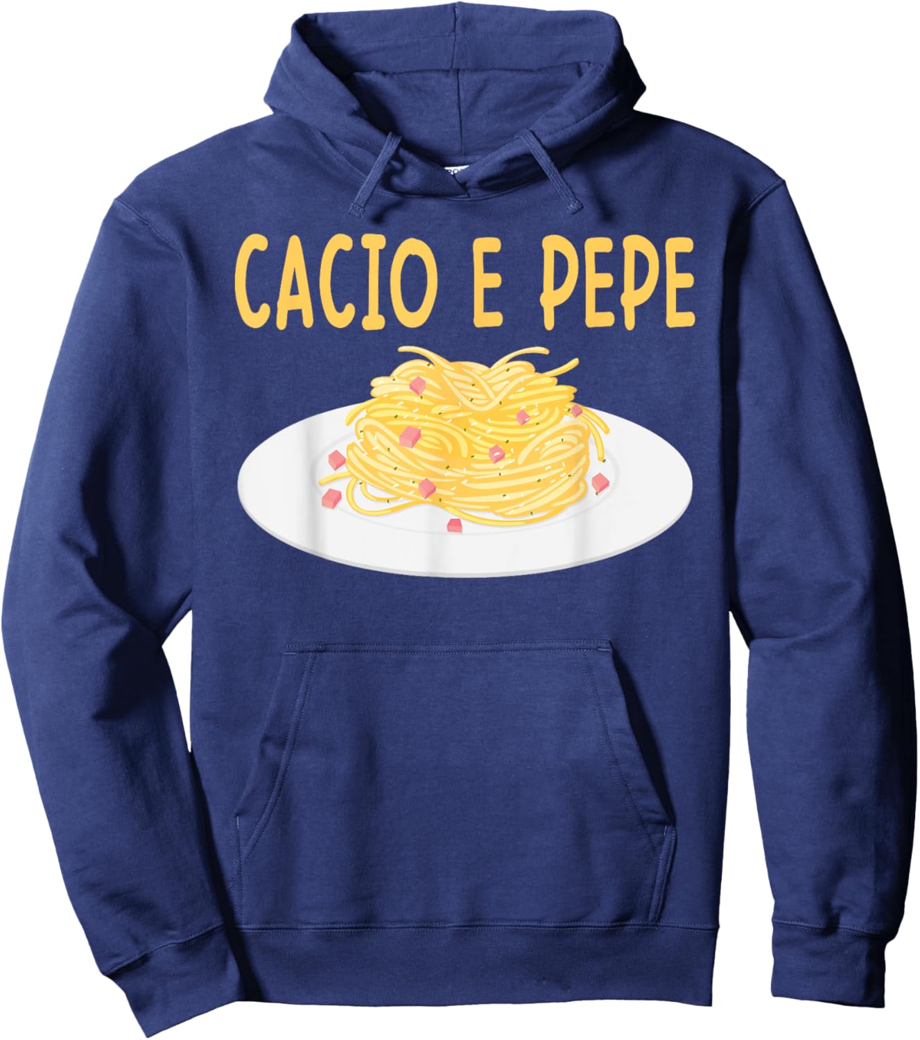 Cacio e Pepe Italian Food Cuisine Pasta Lover Food Lover Hoodie - Hoodie | Navy