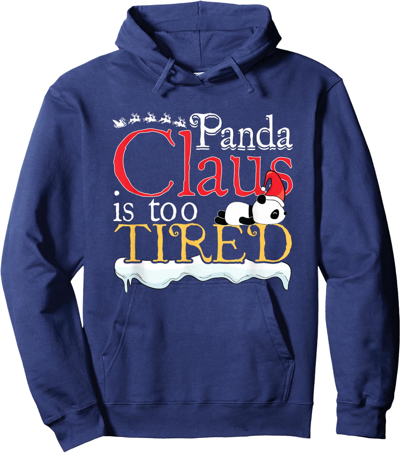 Panda Bear Cute Animal Lover Funny Panda Ugly Christmas Hoodie - Hoodie | Navy