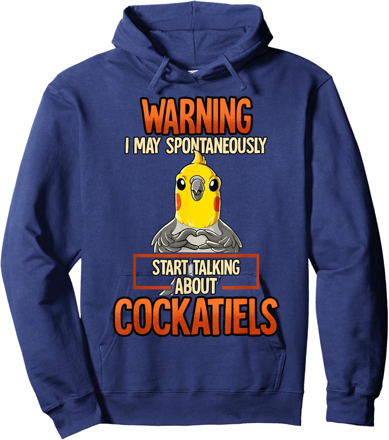 Cockatiel Hoodie - Hoodie | Navy