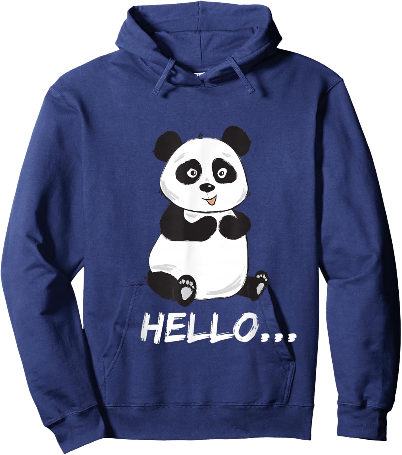 Panda Hello & Goodbye | Here for the Snacks, Not Small Talk Hoodie - Hoodie | Navy