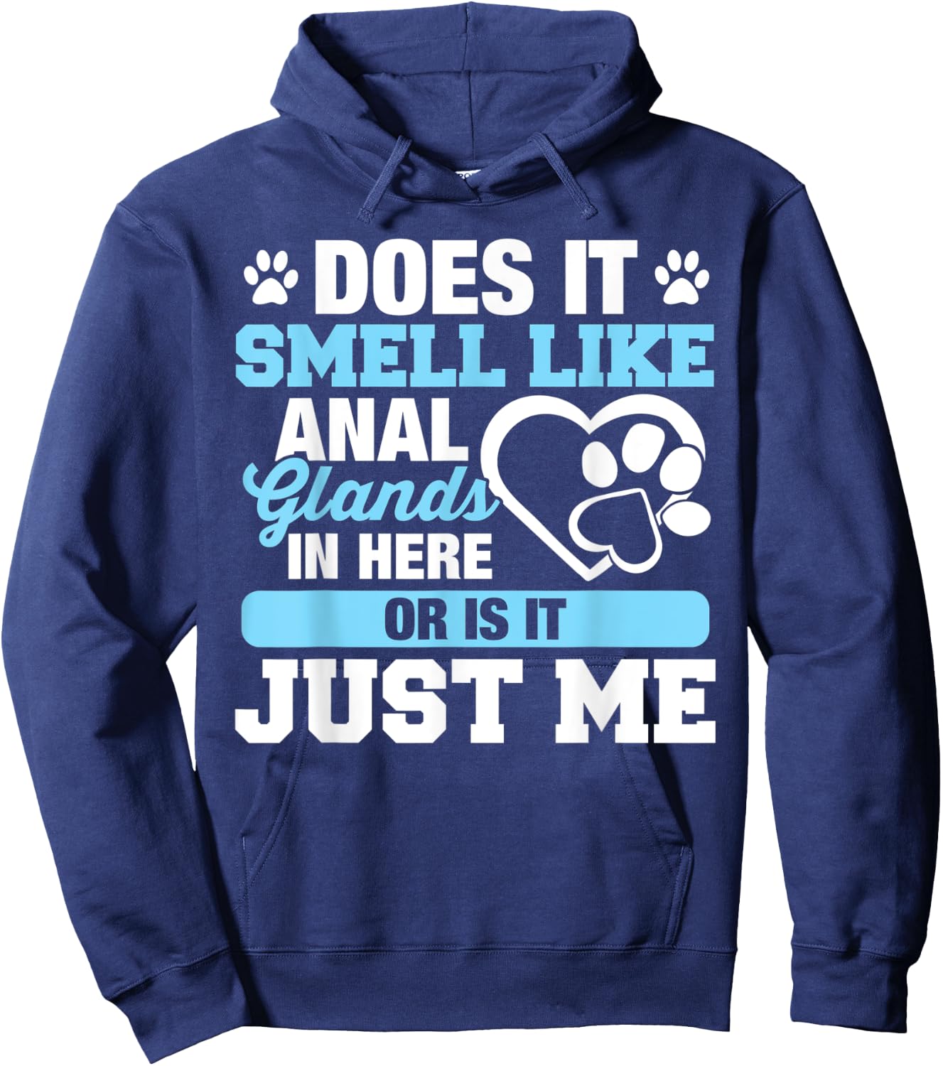 Does It Smell Like Anal Glands Hoodie - Hoodie | Navy