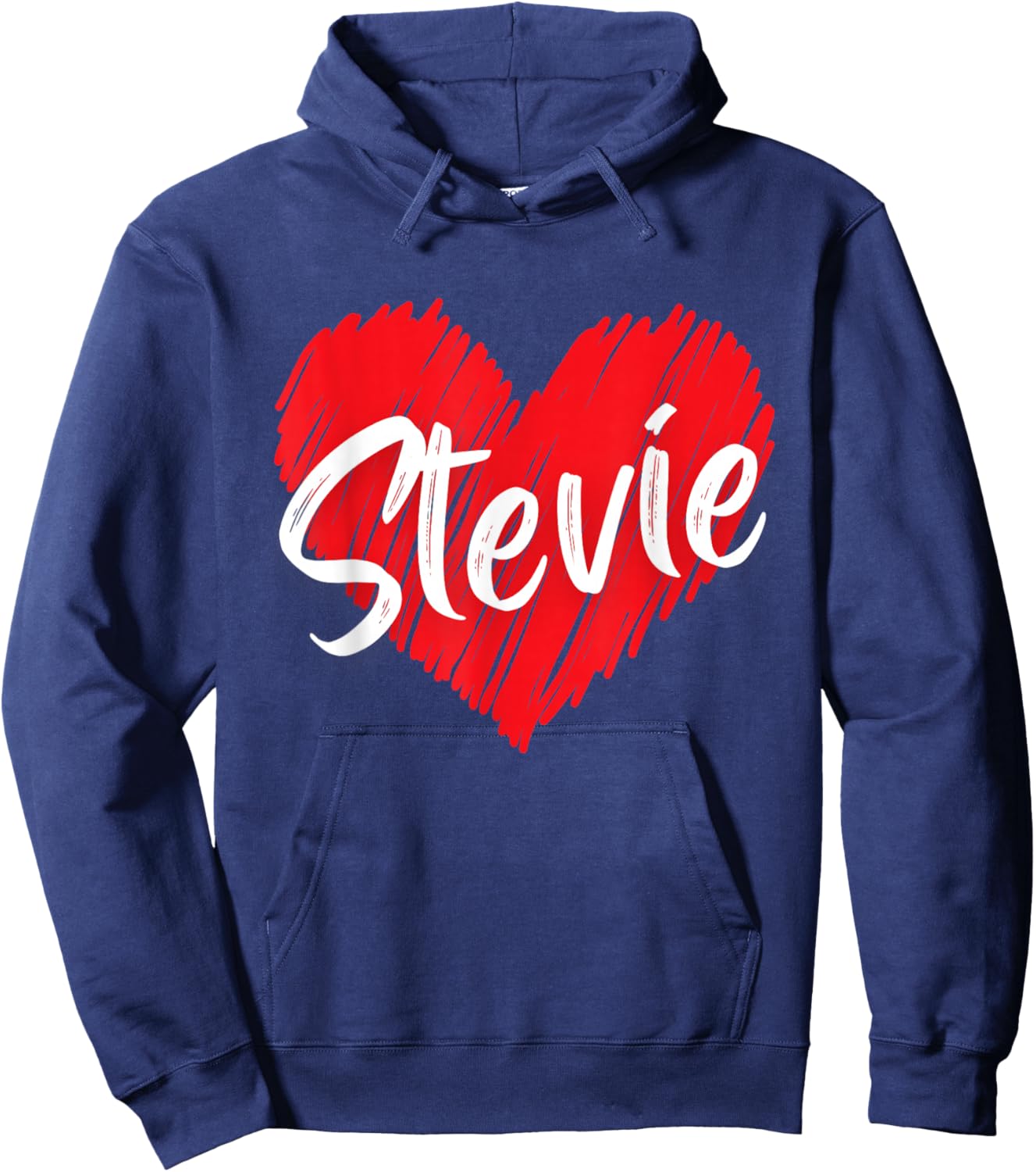 I Love Stevie Heart Personalized Name Stevie Hoodie - Hoodie | Navy