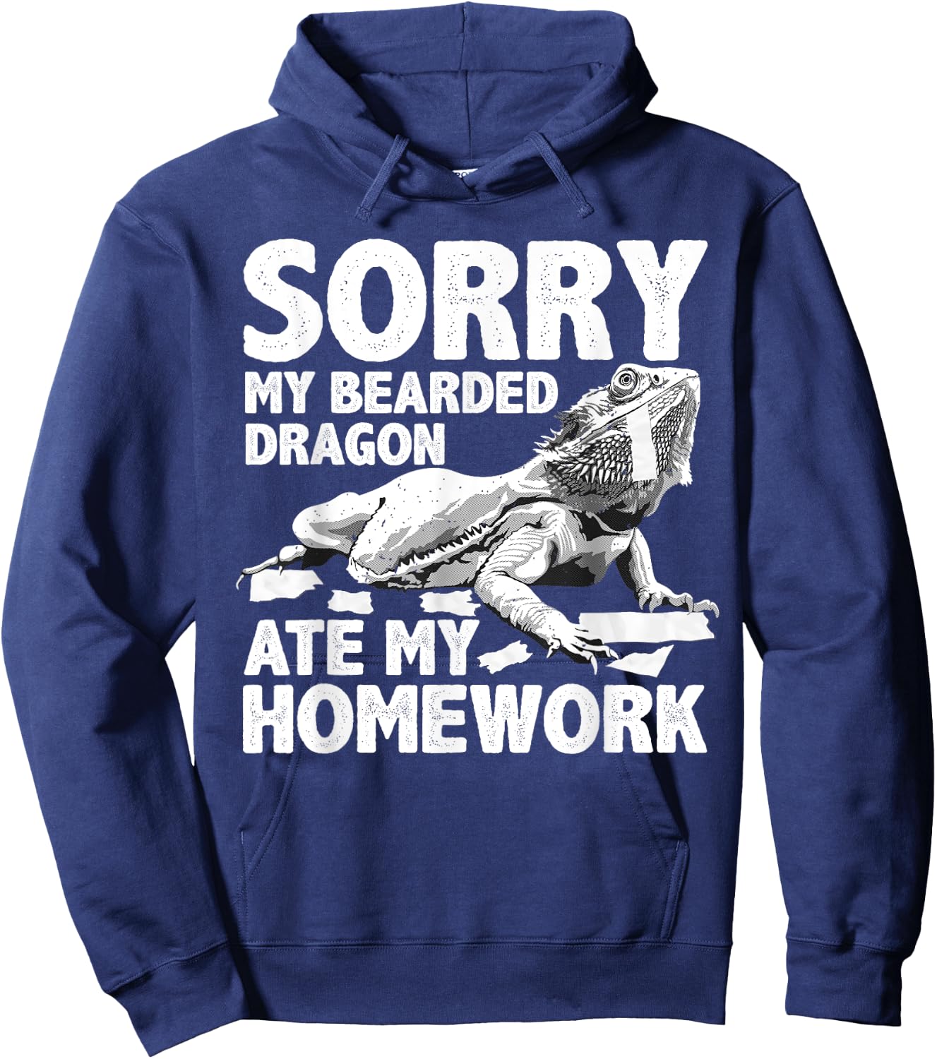 Cool Bearded Dragon Women Kids Pogona Lizard Lovers Hoodie - Hoodie | Navy